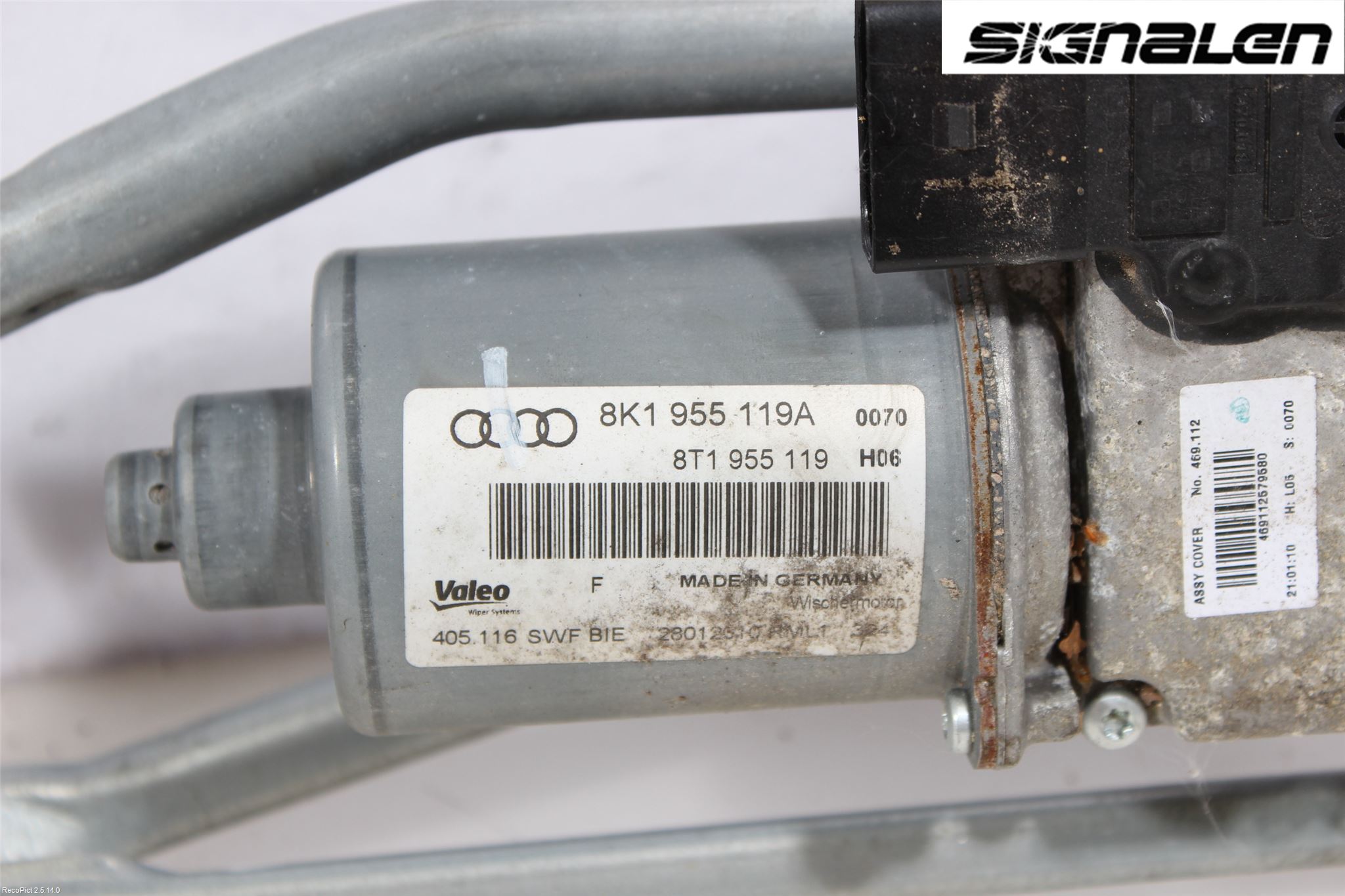 Audi A4/S4 08-11 Viskeroverføring Frontrute