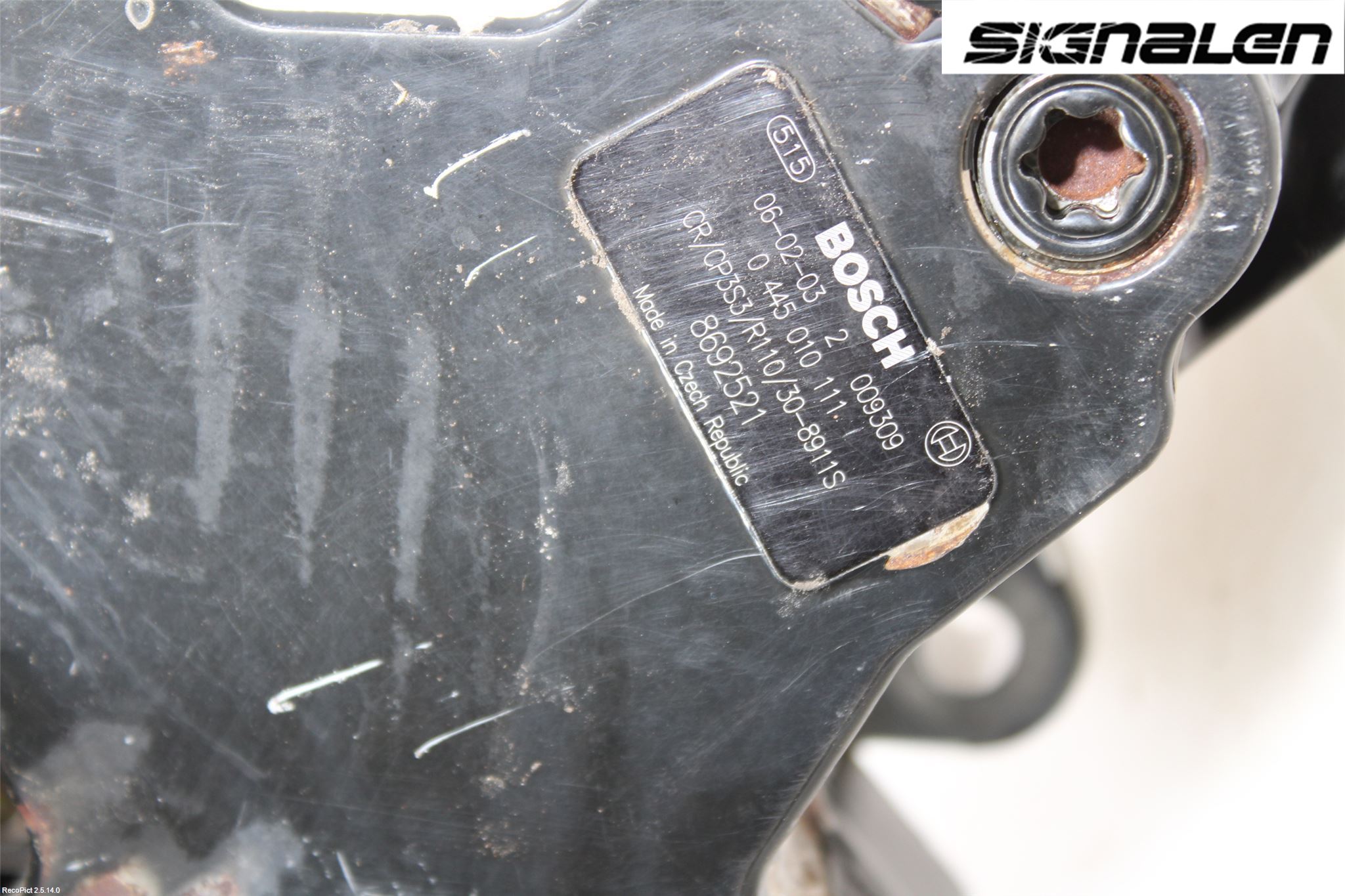 Volvo S60 05-10 Drivstoff Dieselpumpe Hoved