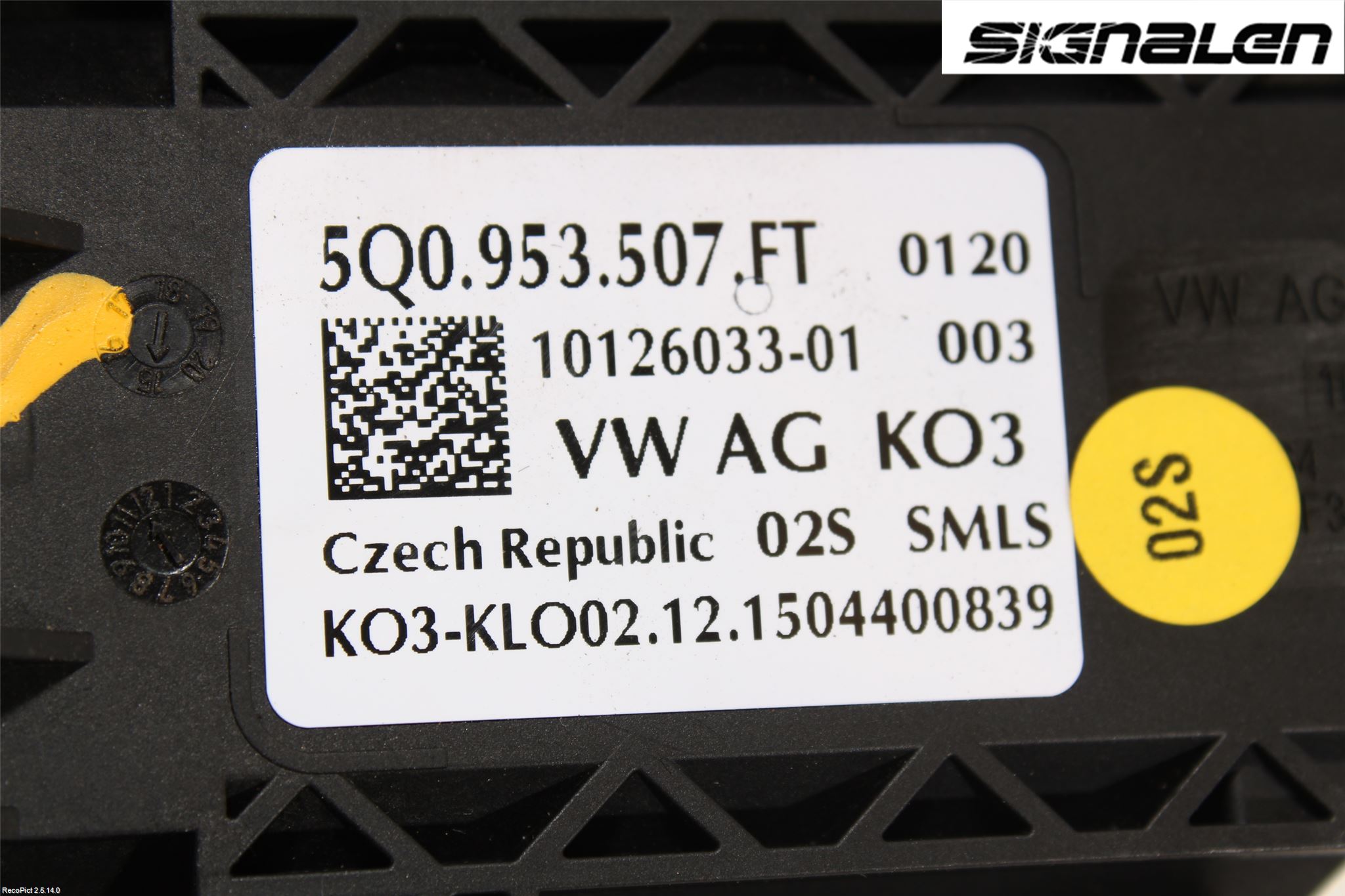 Volkswagen VW GOLF / E-GOLF VII 13-20 Bryter Ratt Kombi H Og V