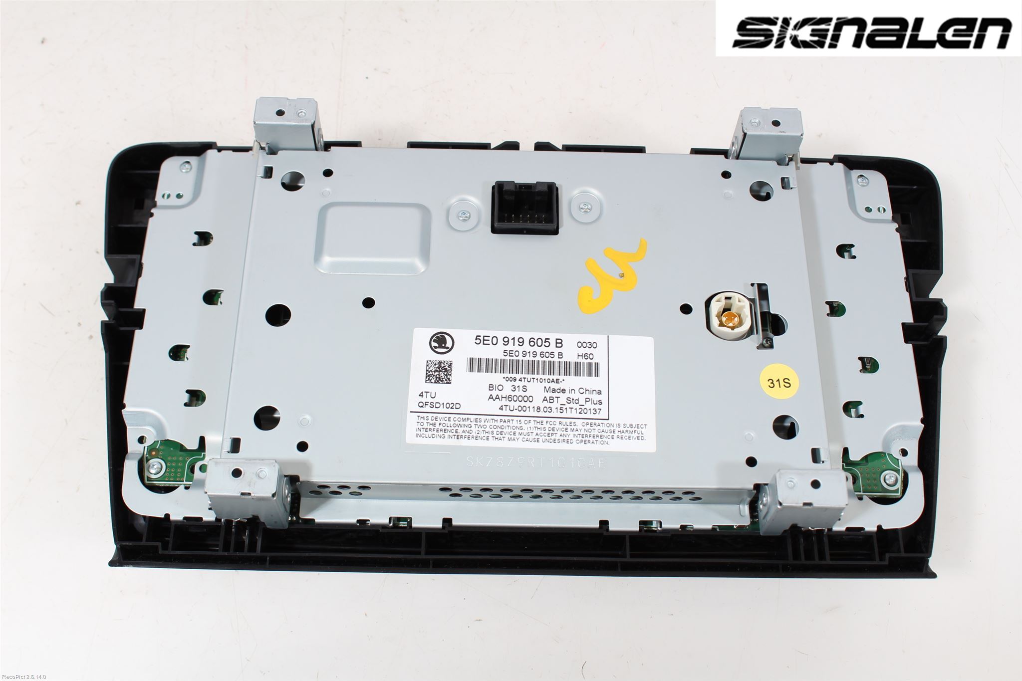 Skoda OCTAVIA (5E) 13-20 Stereo Radio