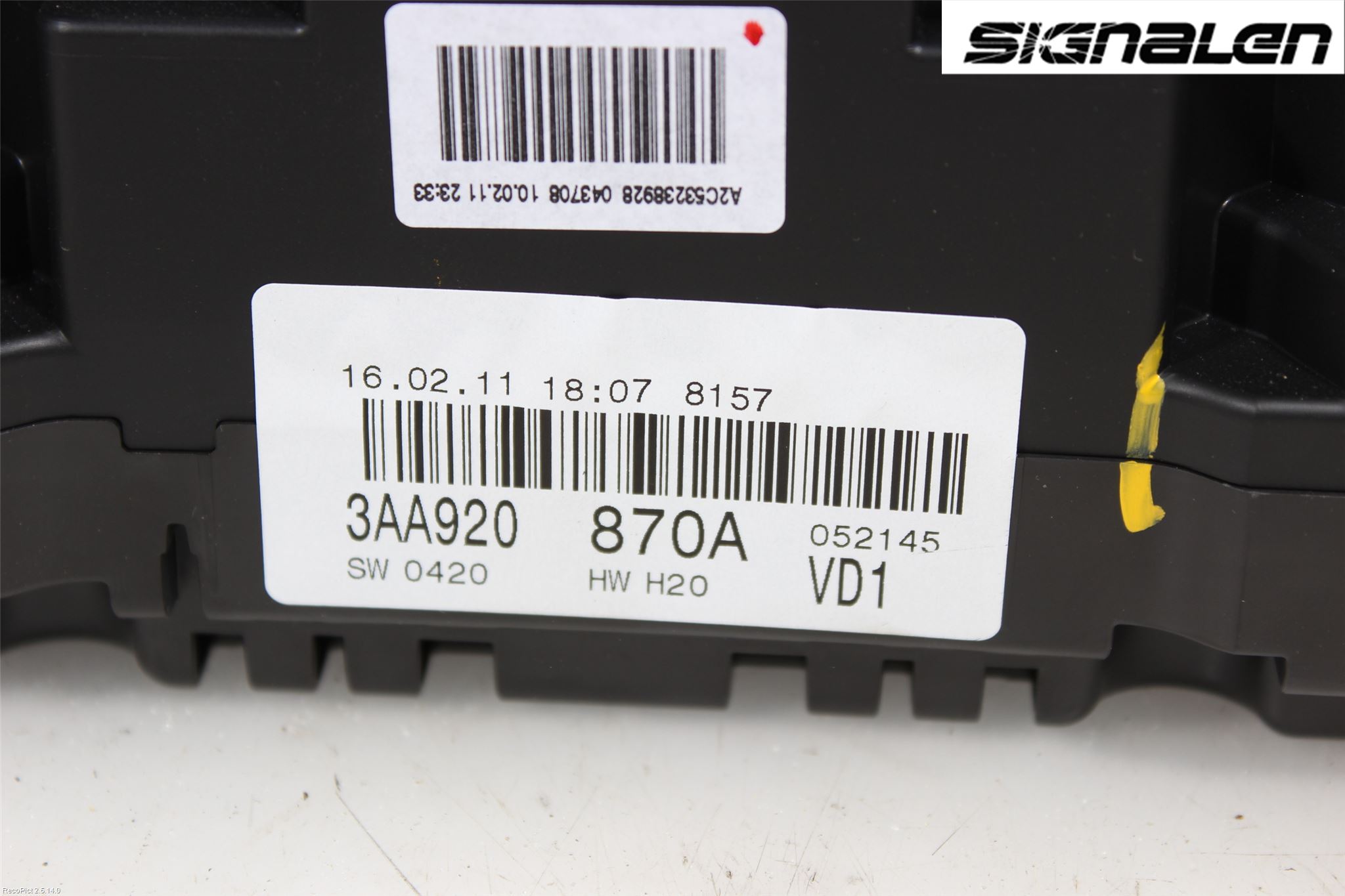 Volkswagen VW PASSAT 11-14 Instr Kombinert