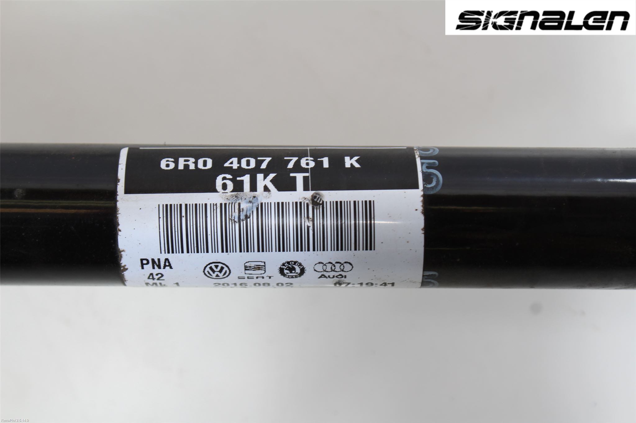 Volkswagen VW POLO 10-17 Drivaksel Foran Kompl Venstre