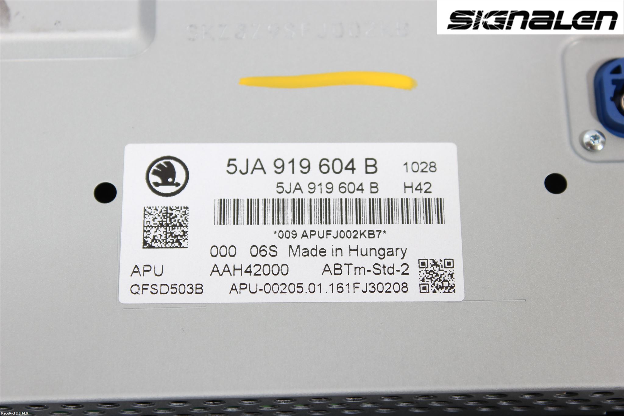 Skoda RAPID Stereo Radio