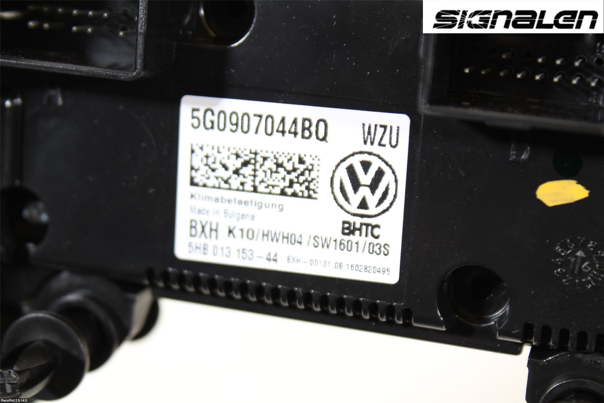 Volkswagen VW PASSAT 15-19 Varme Ac Betjening-Display