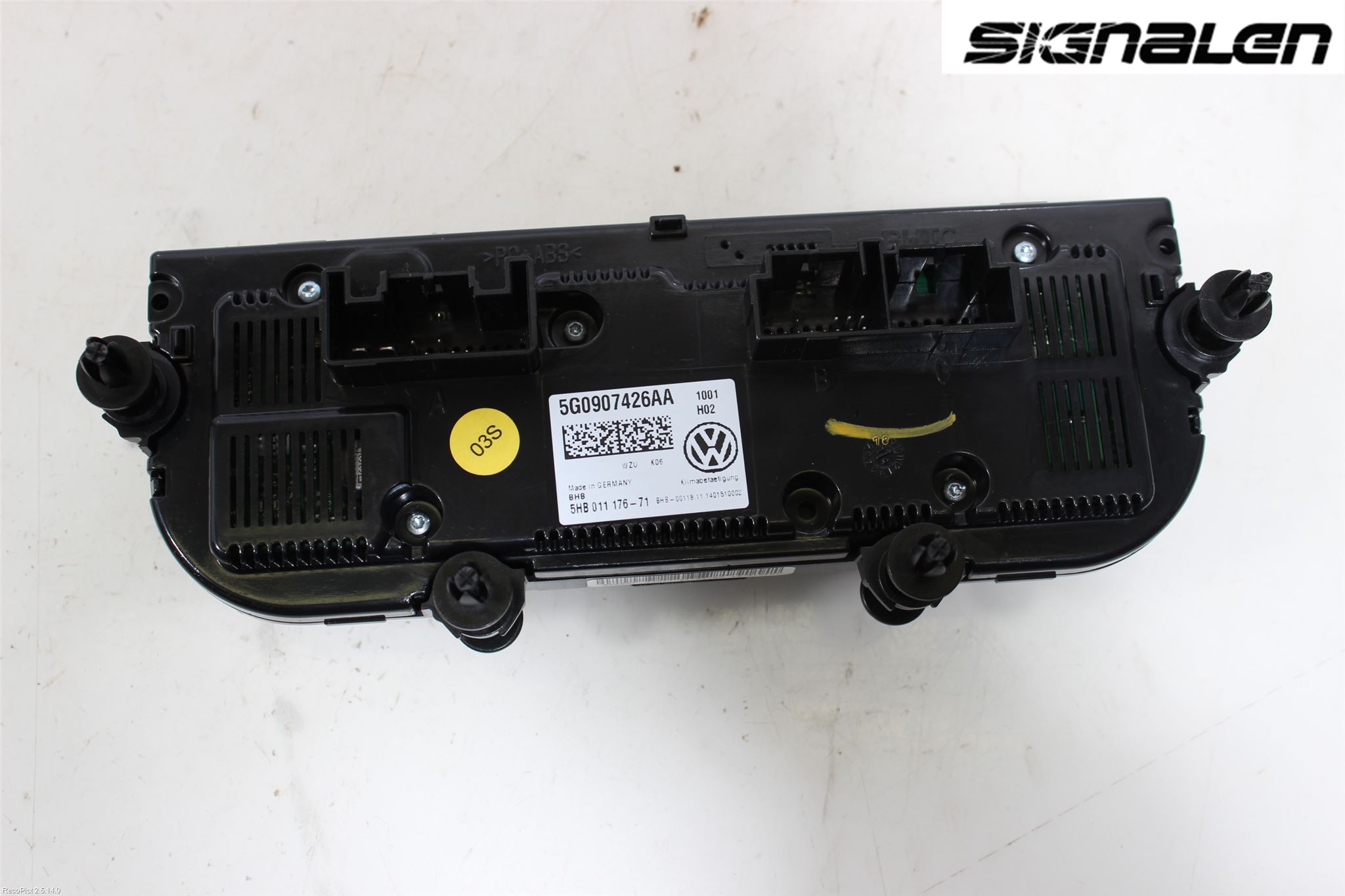 Volkswagen VW GOLF / E-GOLF VII 13-20 Varme Ac Betjening-Display
