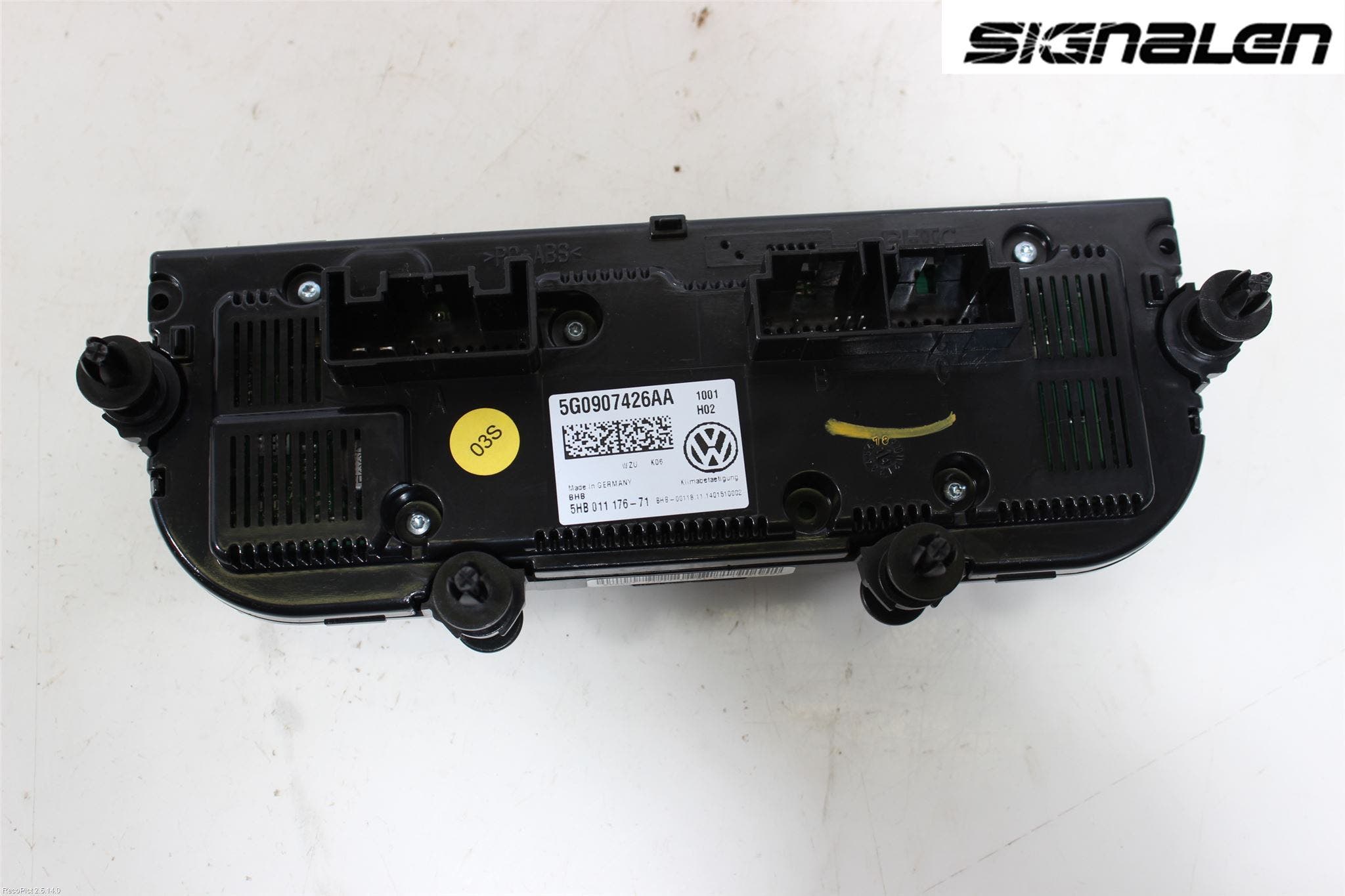 Volkswagen VW GOLF / E-GOLF VII 13-20 Varme Ac Betjening-Display