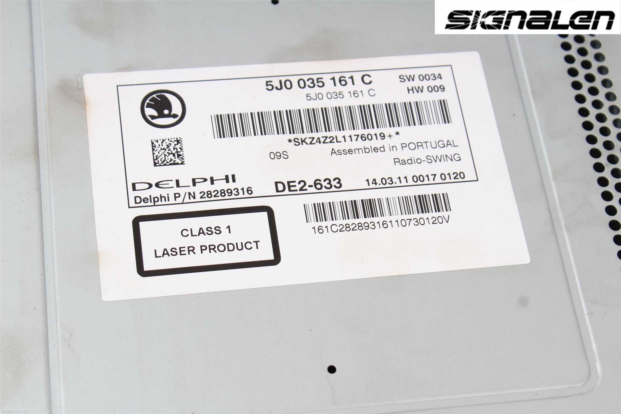 Skoda FABIA 07-14 Stereo Radio