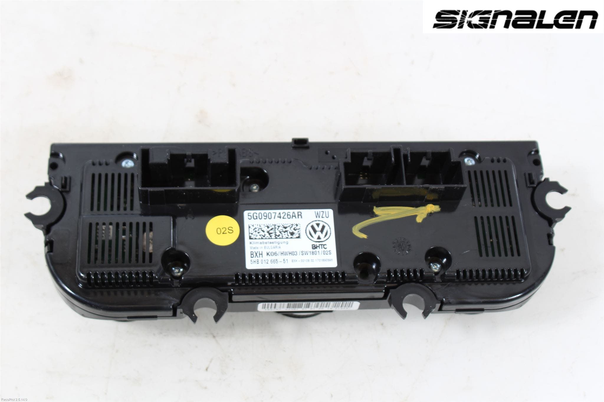 Volkswagen VW GOLF / E-GOLF VII 13-20 Varme Ac Betjening-Display