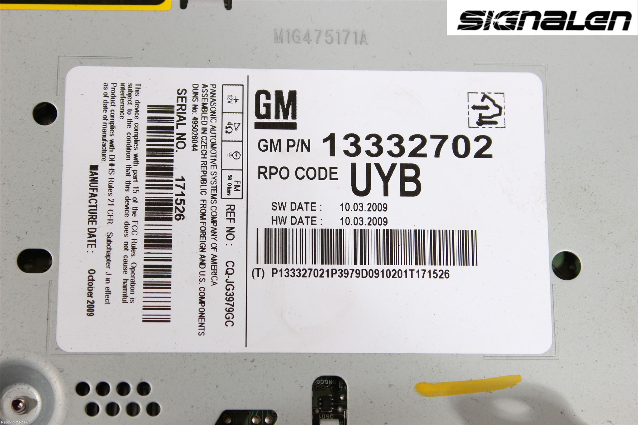 Opel INSIGNIA 09-16 Stereo Radio