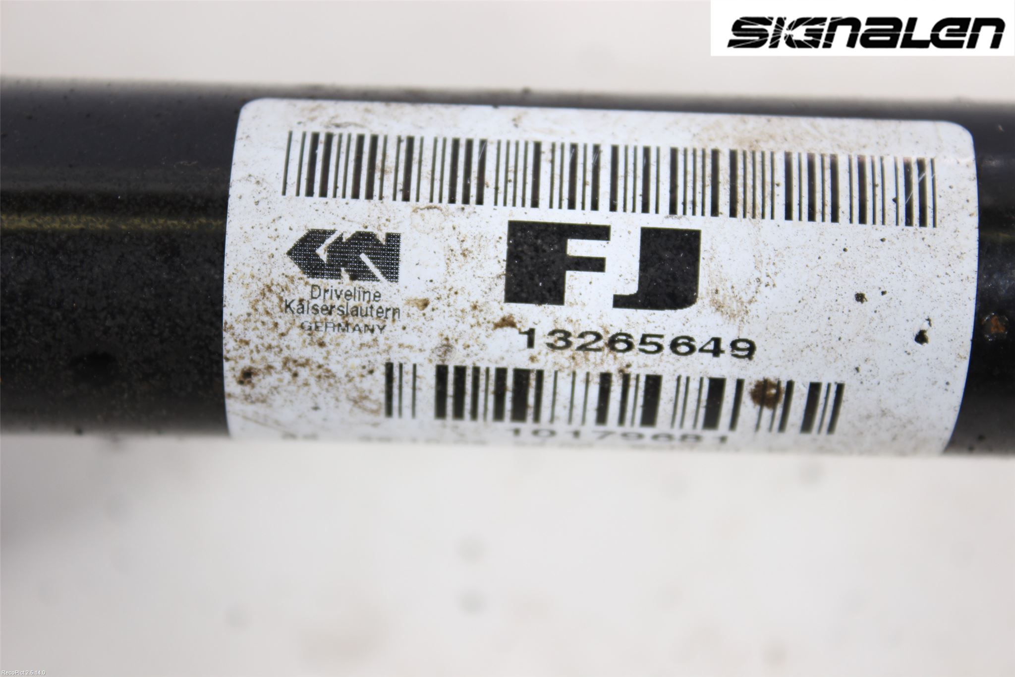Opel INSIGNIA 09-16 Drivaksel Foran Kompl Venstre