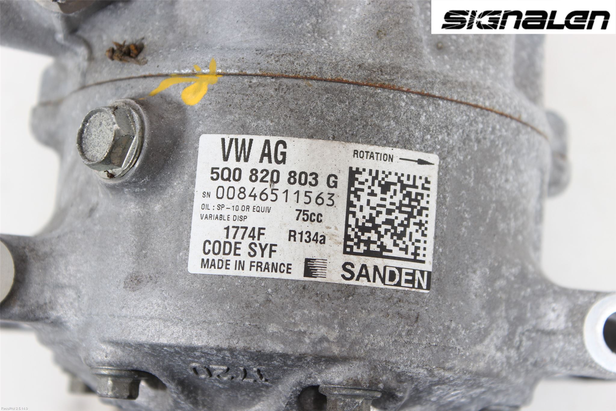 Volkswagen VW POLO 10-17 Varme Ac Kompressor