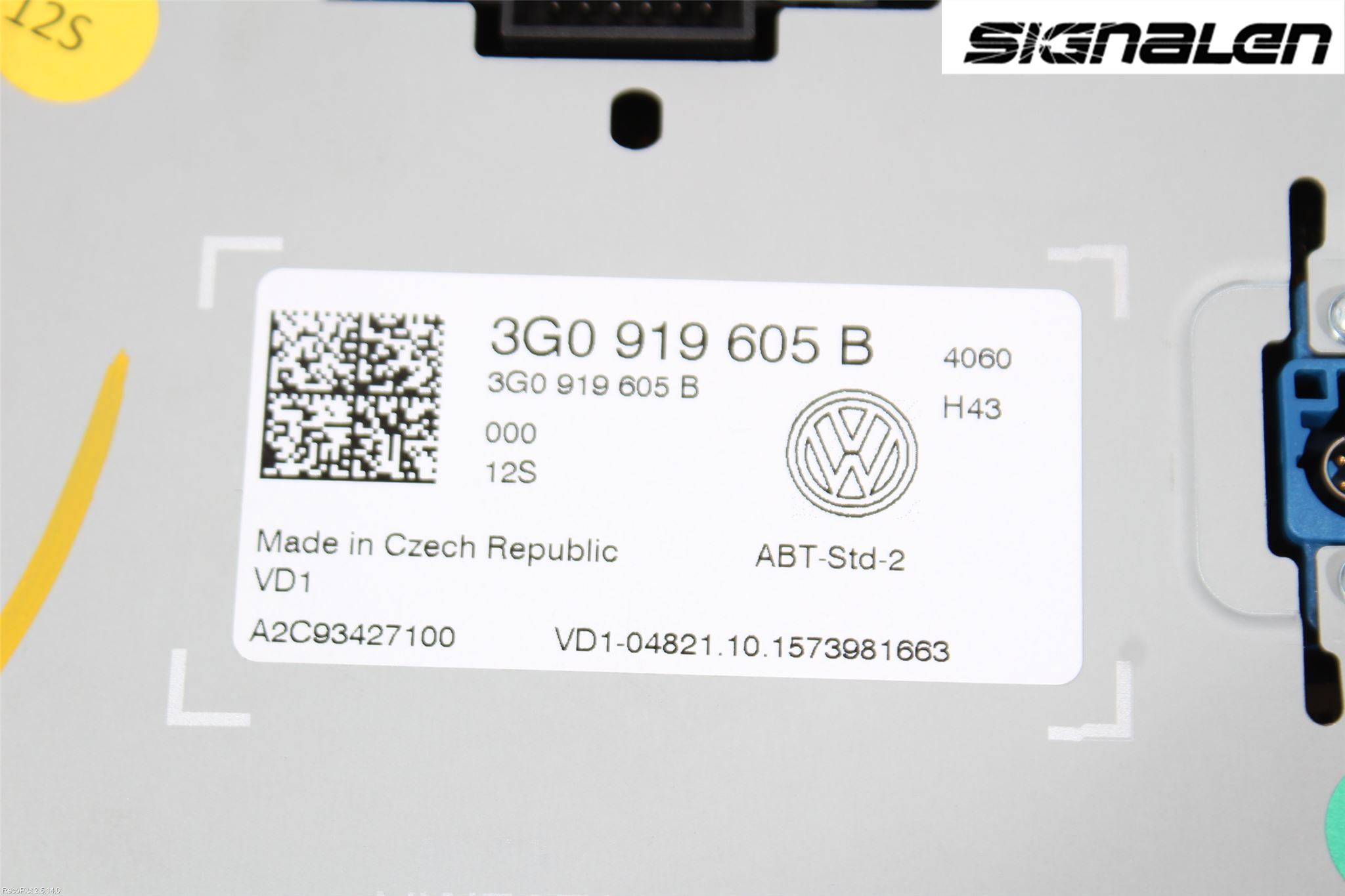 Volkswagen VW GOLF SPORTSVAN 15-20 Multifunktionsdisplay