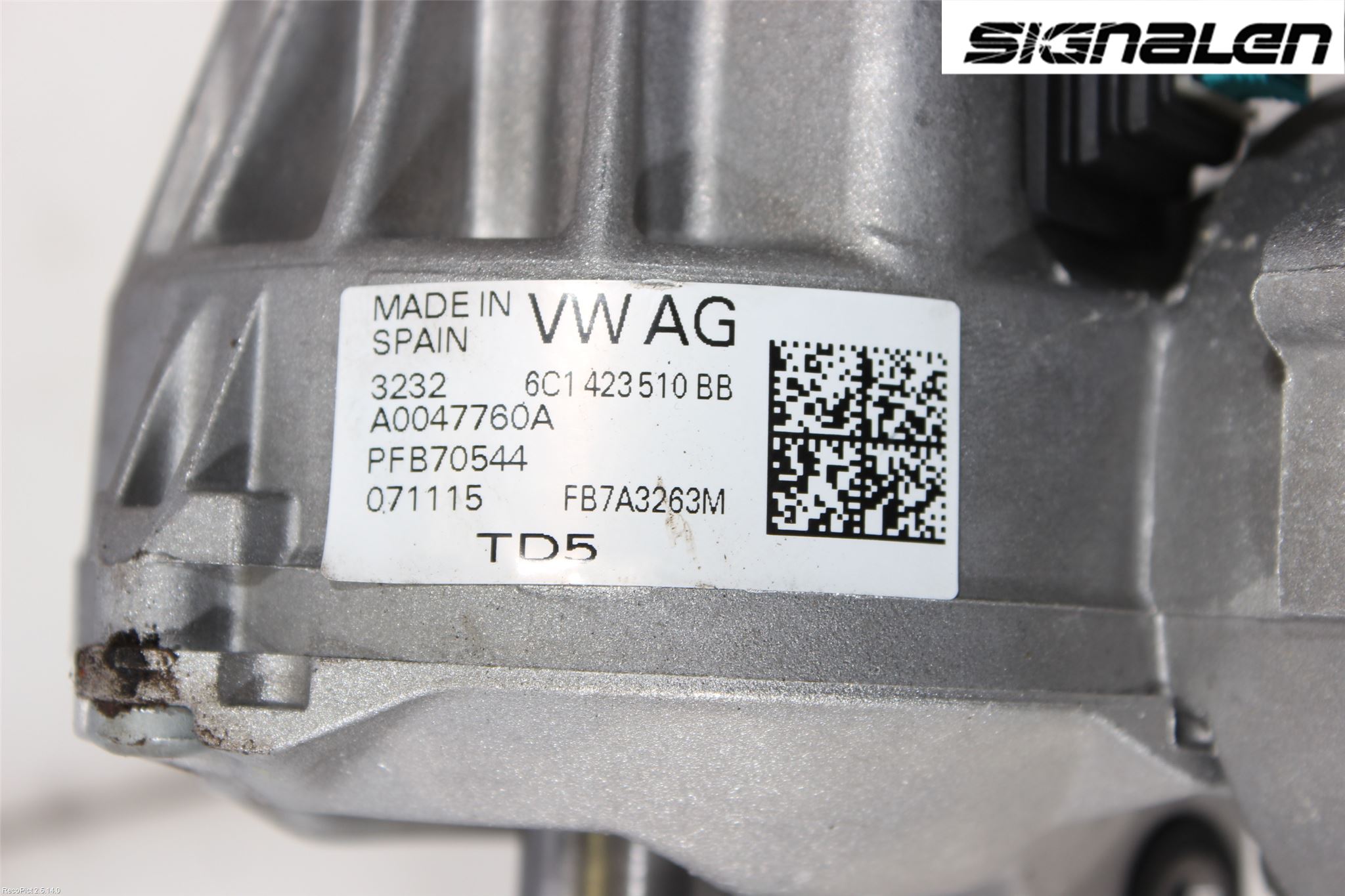 Volkswagen VW POLO 10-17 Rattakselaggregat Innebygd Servo