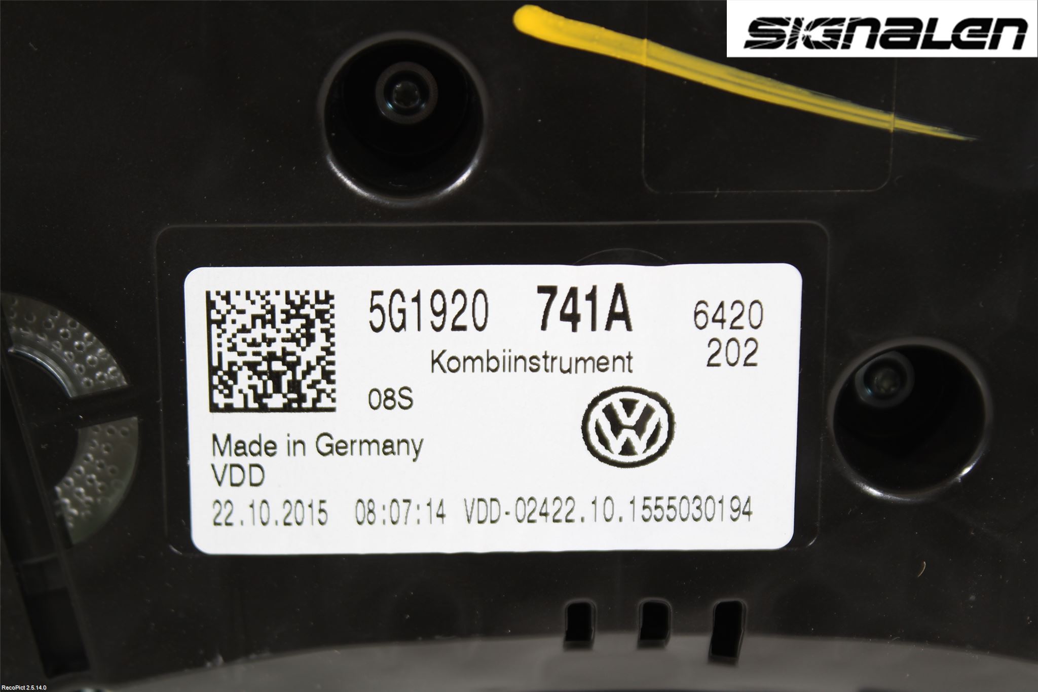 Volkswagen VW GOLF SPORTSVAN 15-20 Instr Kombinert