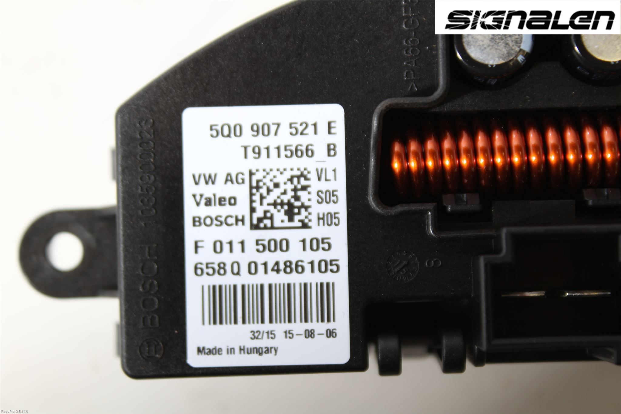 Volkswagen VW GOLF SPORTSVAN 15-20 Varmeapparat Viftemotstand
