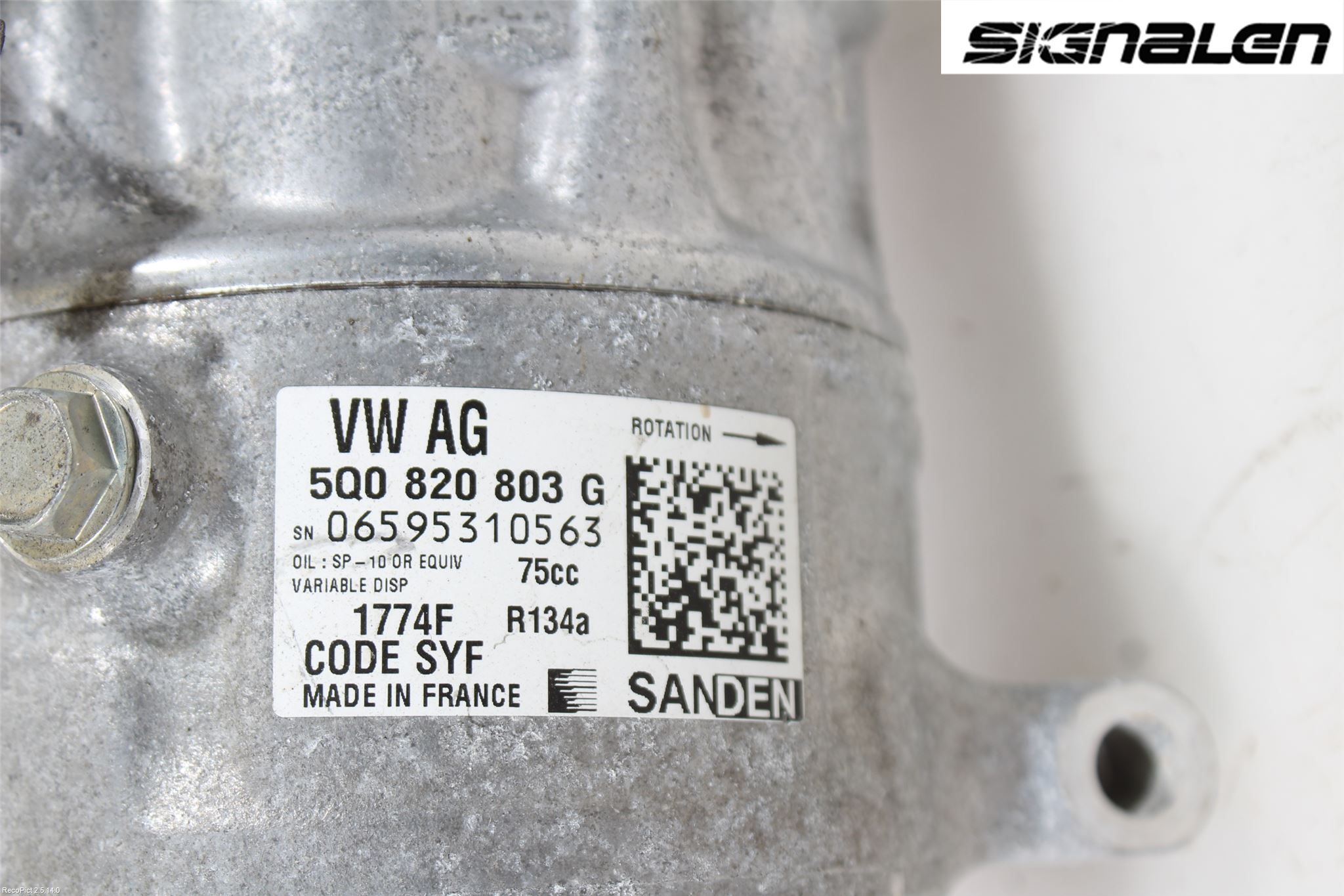 Volkswagen VW GOLF SPORTSVAN 15-20 Varme Ac Kompressor