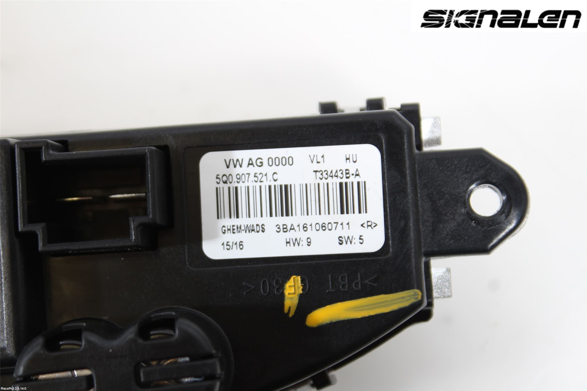Volkswagen VW PASSAT 15-19 Varmeapparat Viftemotstand