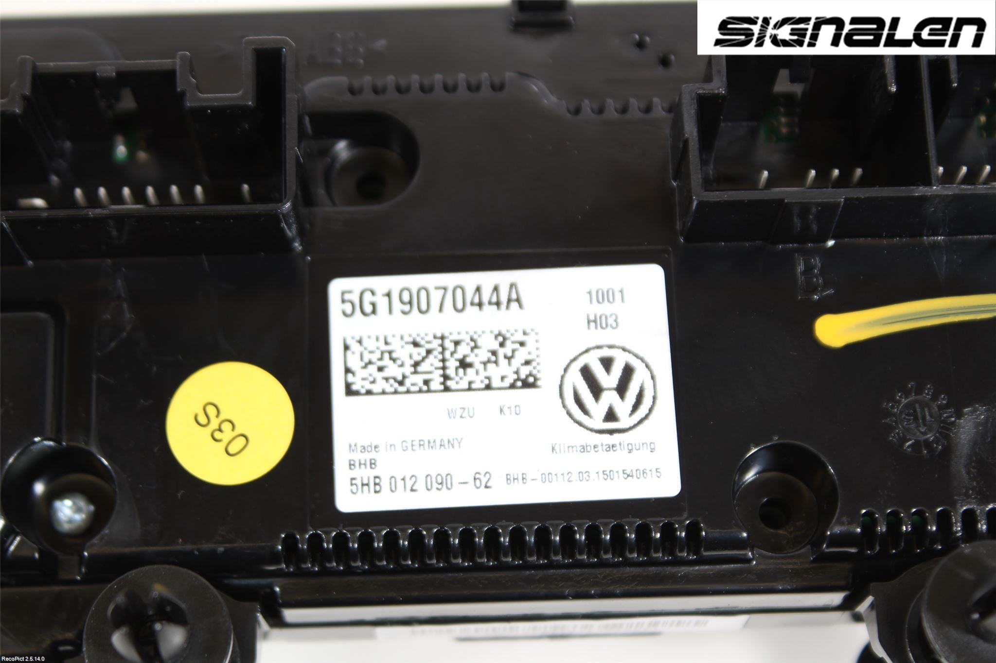 Volkswagen VW PASSAT 15-19 Varme Ac Betjening-Display
