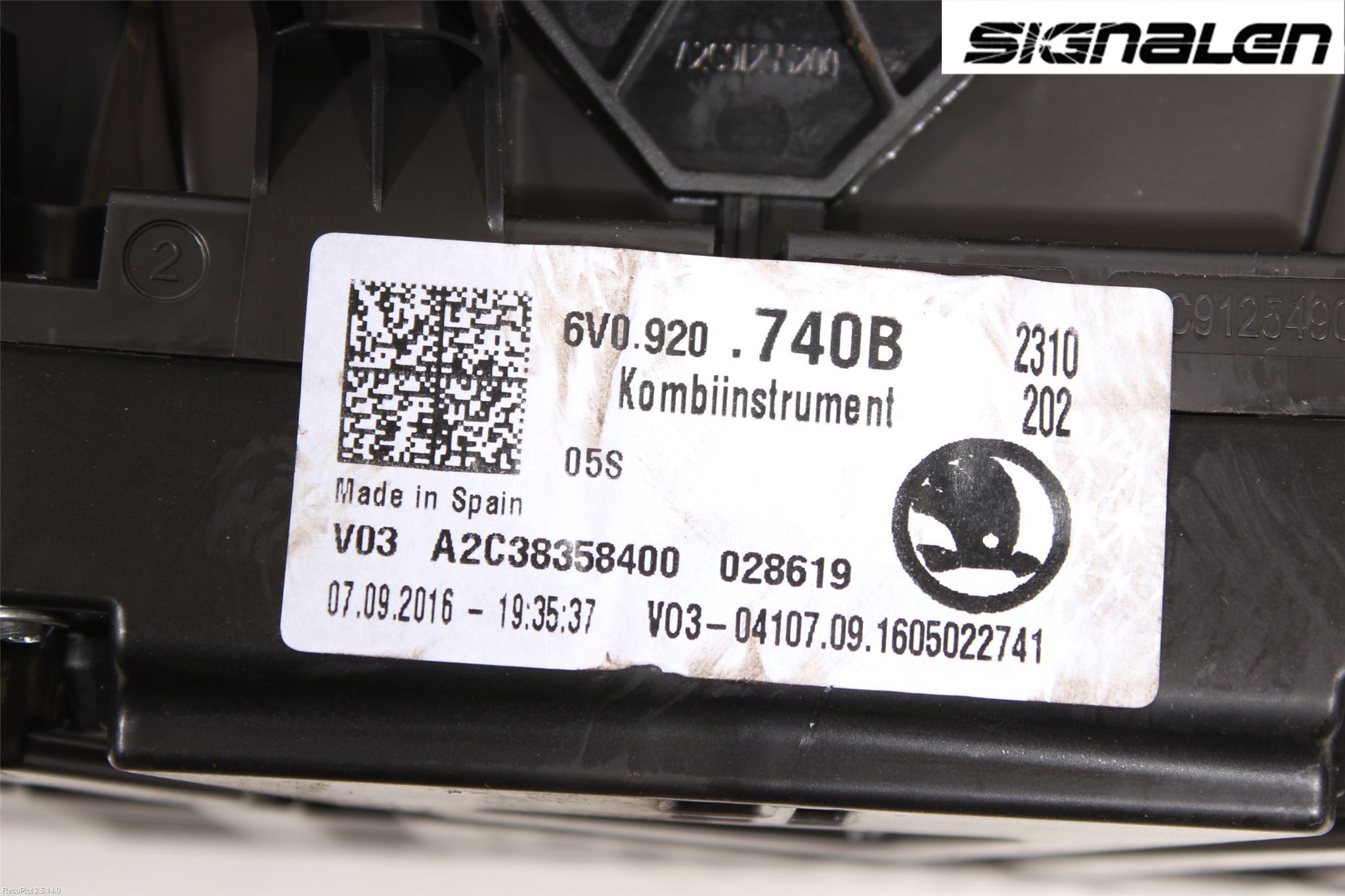 Skoda FABIA 15-21 Instr Kombinert