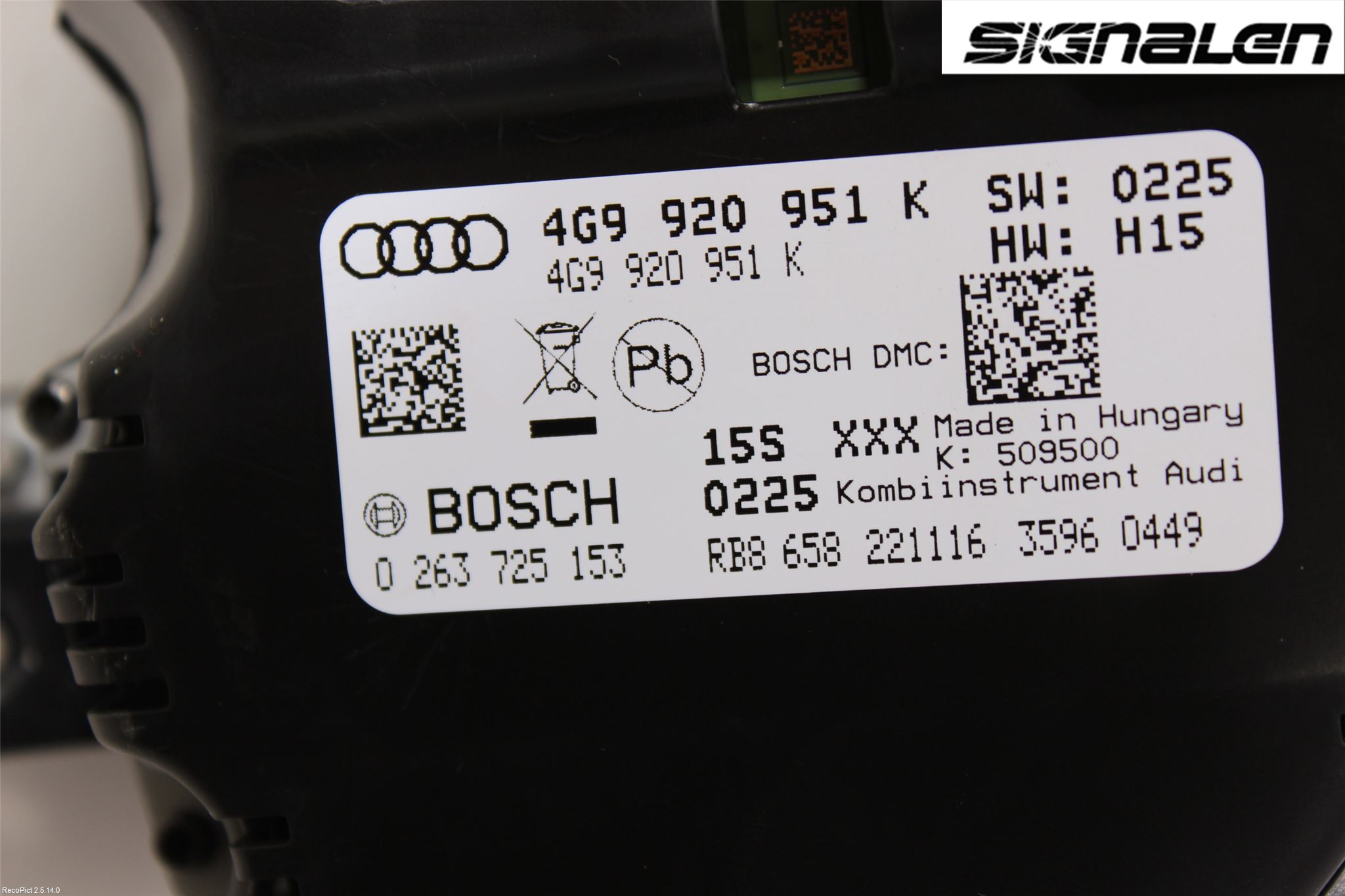 Audi A6 ALLROAD 12-18 Instr Kombinert