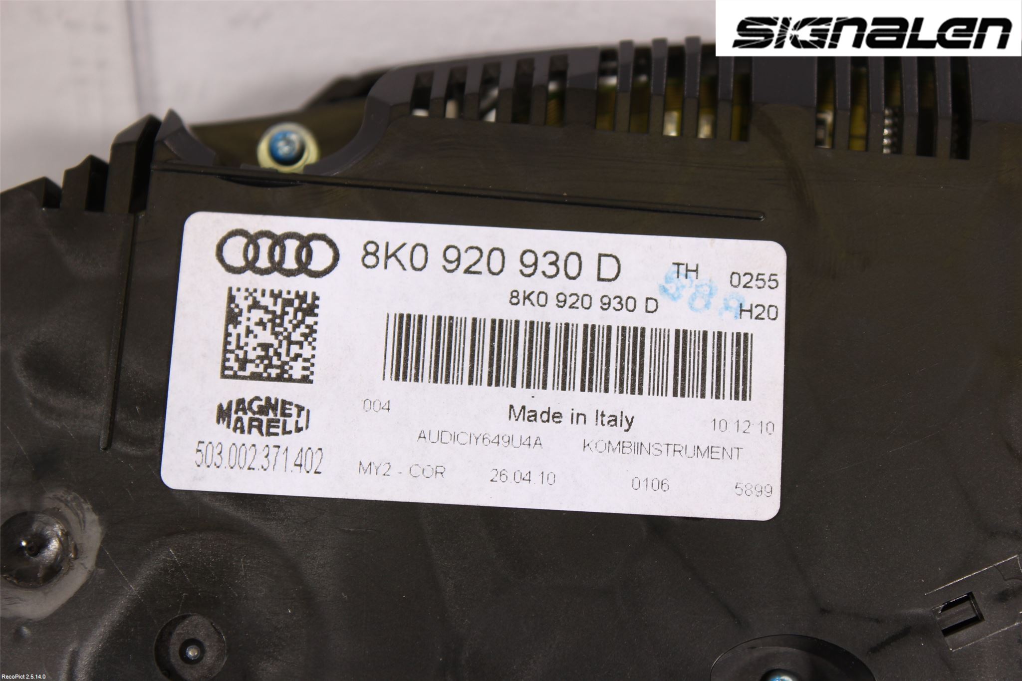 Audi A4/S4 08-11 Instr Kombinert