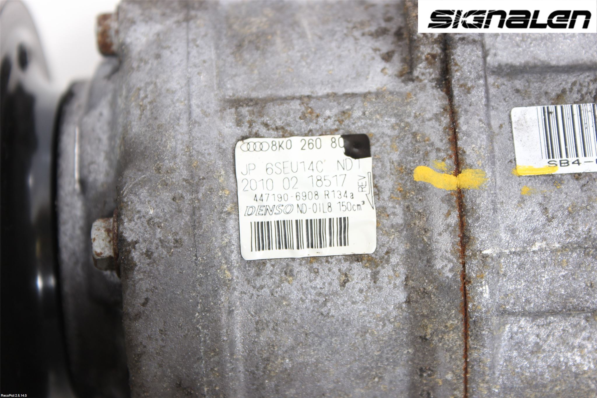 Audi A4/S4 08-11 Varme Ac Kompressor