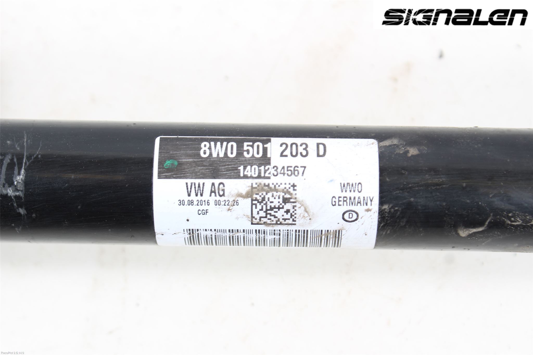 Audi A4/S4 B9 16-19 Drivaksel Bak Kompl Høyre