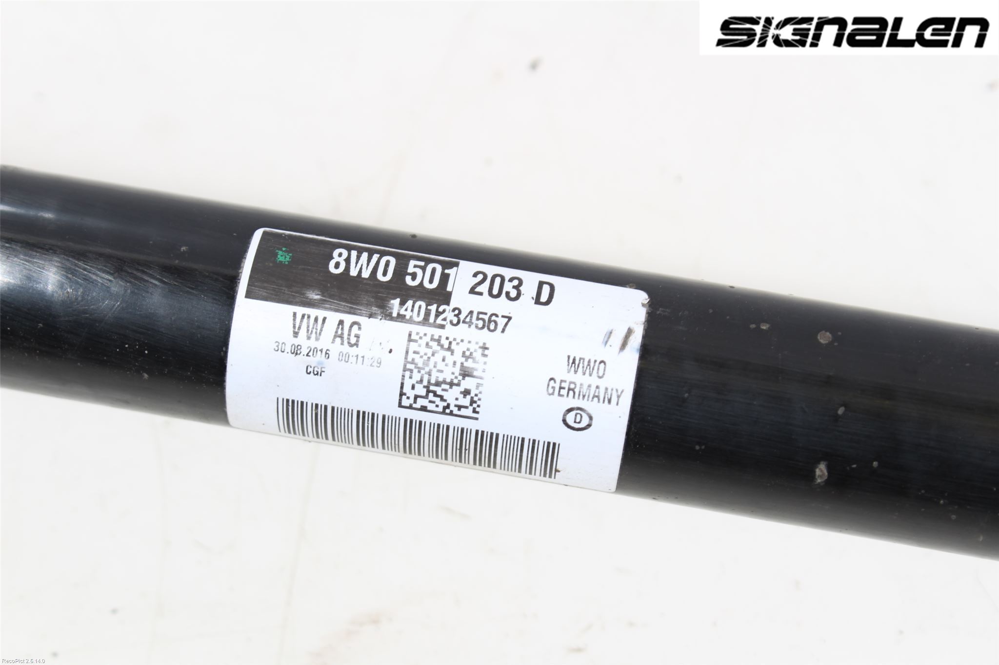 Audi A4/S4 B9 16-19 Drivaksel Bak Kompl Venstre
