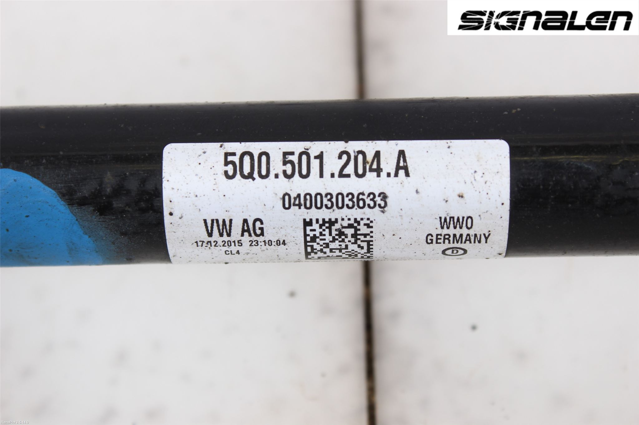 Volkswagen VW GOLF / E-GOLF VII 13-20 Drivaksel Bak Kompl Høyre