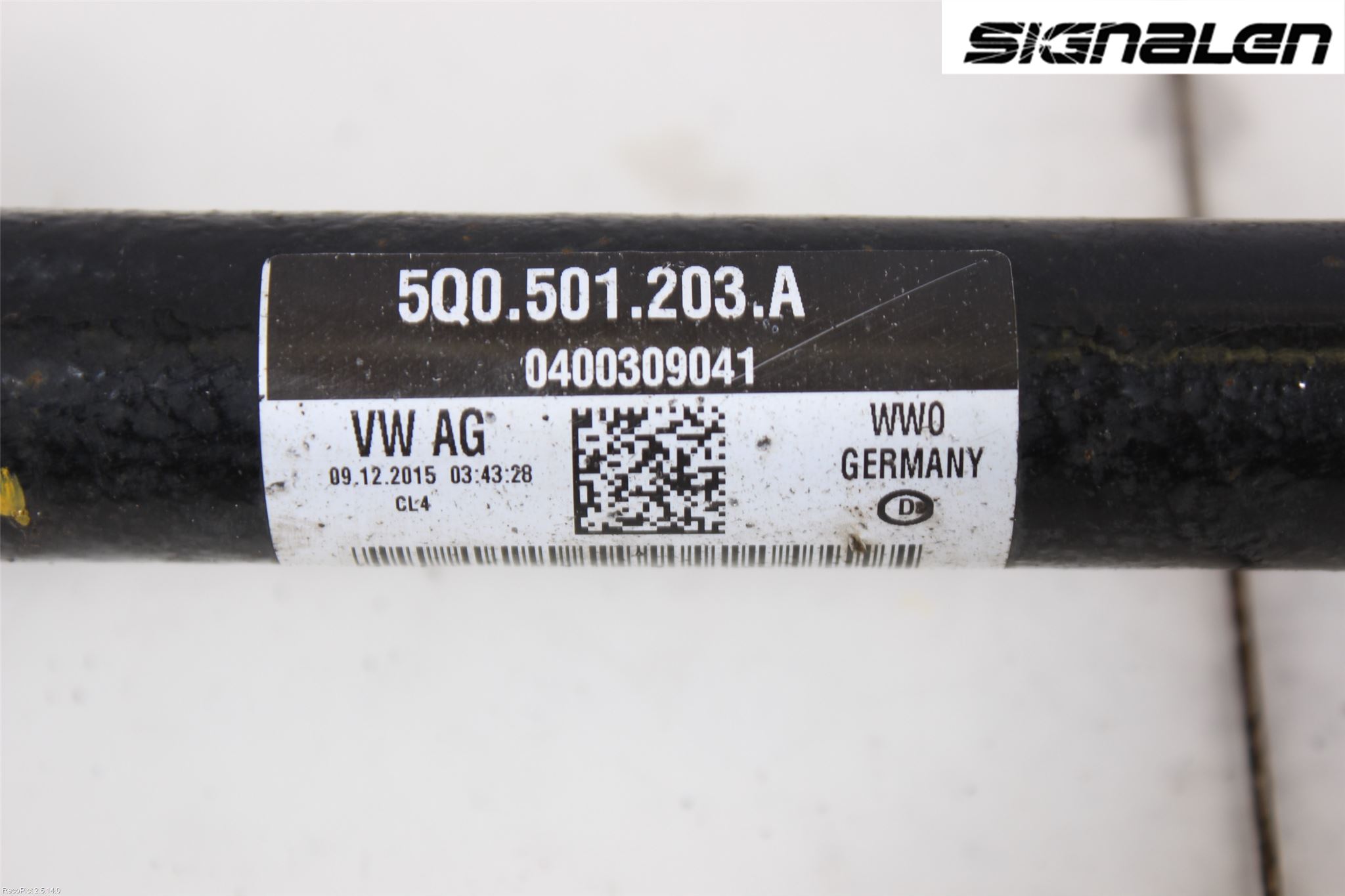 Volkswagen VW GOLF / E-GOLF VII 13-20 Drivaksel Bak Kompl Venstre