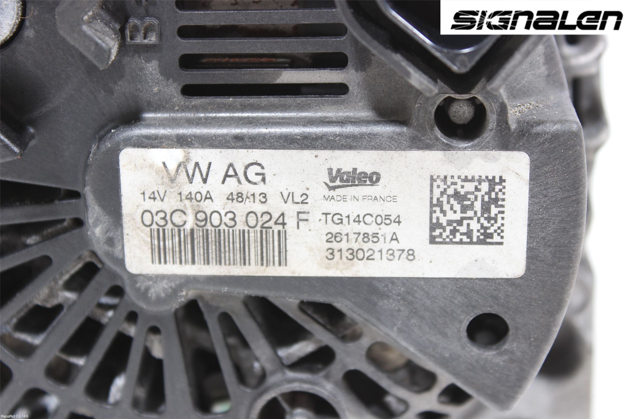 Volkswagen VW TOURAN 10-15 Dynamo