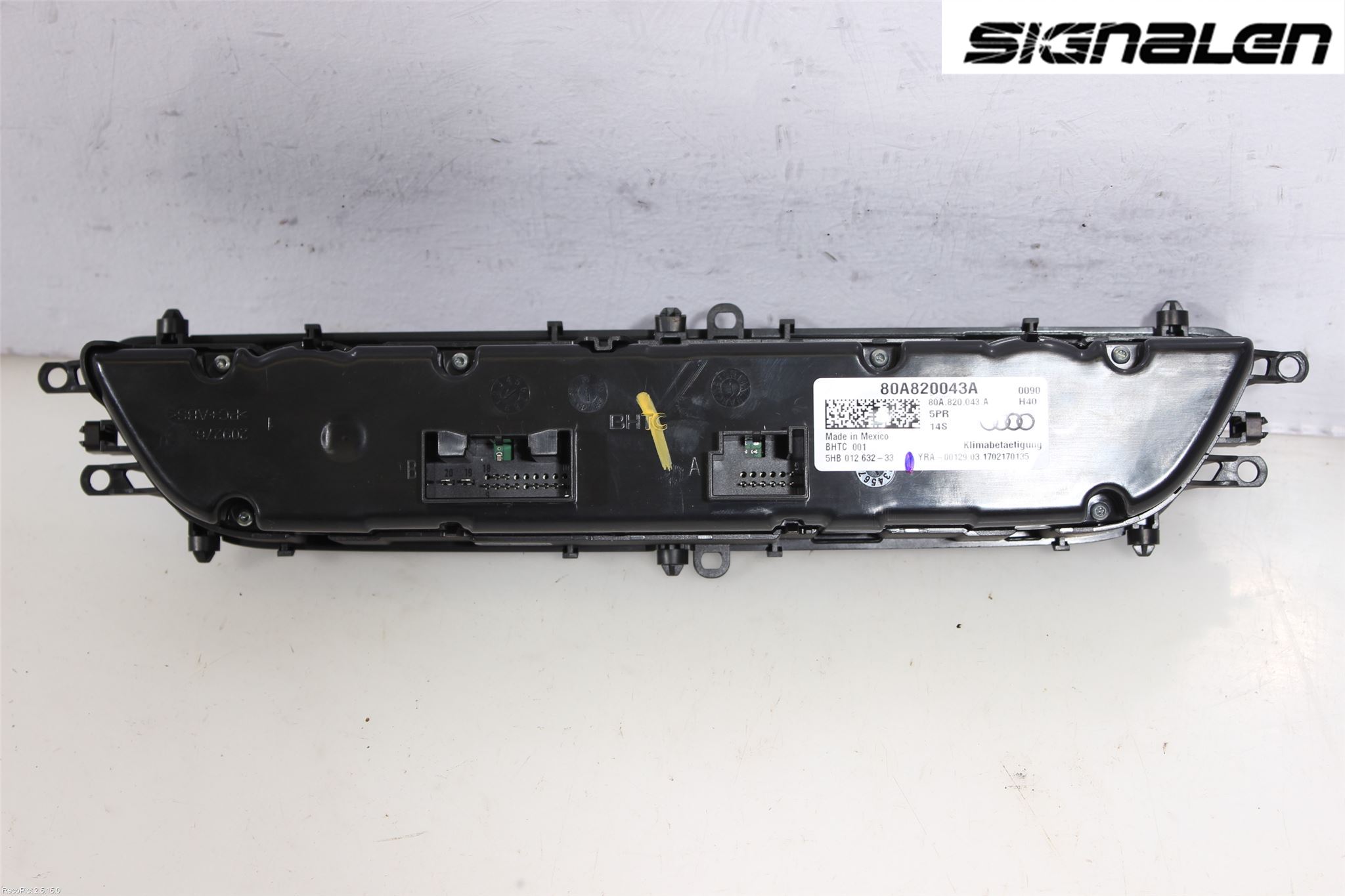 Audi Q5 09-16 Varme Ac Betjening-Display
