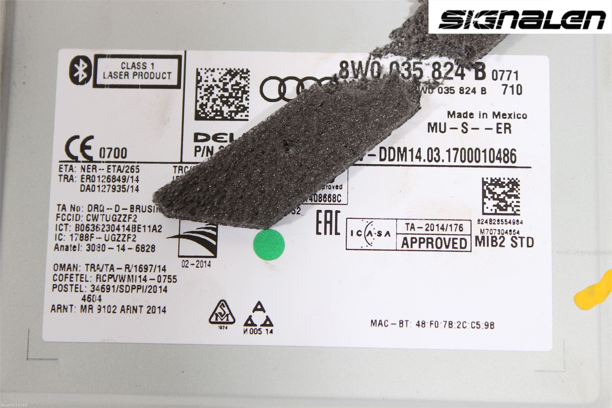 Audi Q5 09-16 Stereo Radio