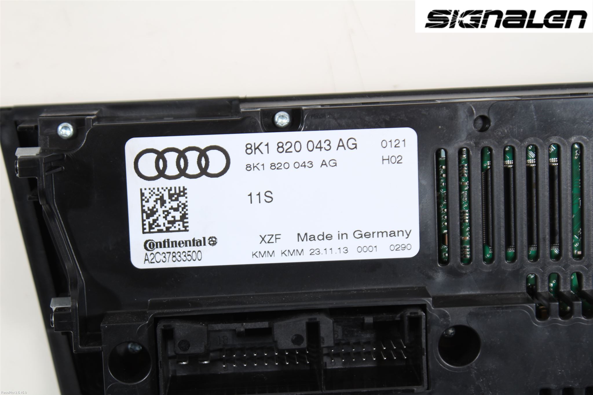 Audi A4 12-15 Varme Ac Betjening-Display