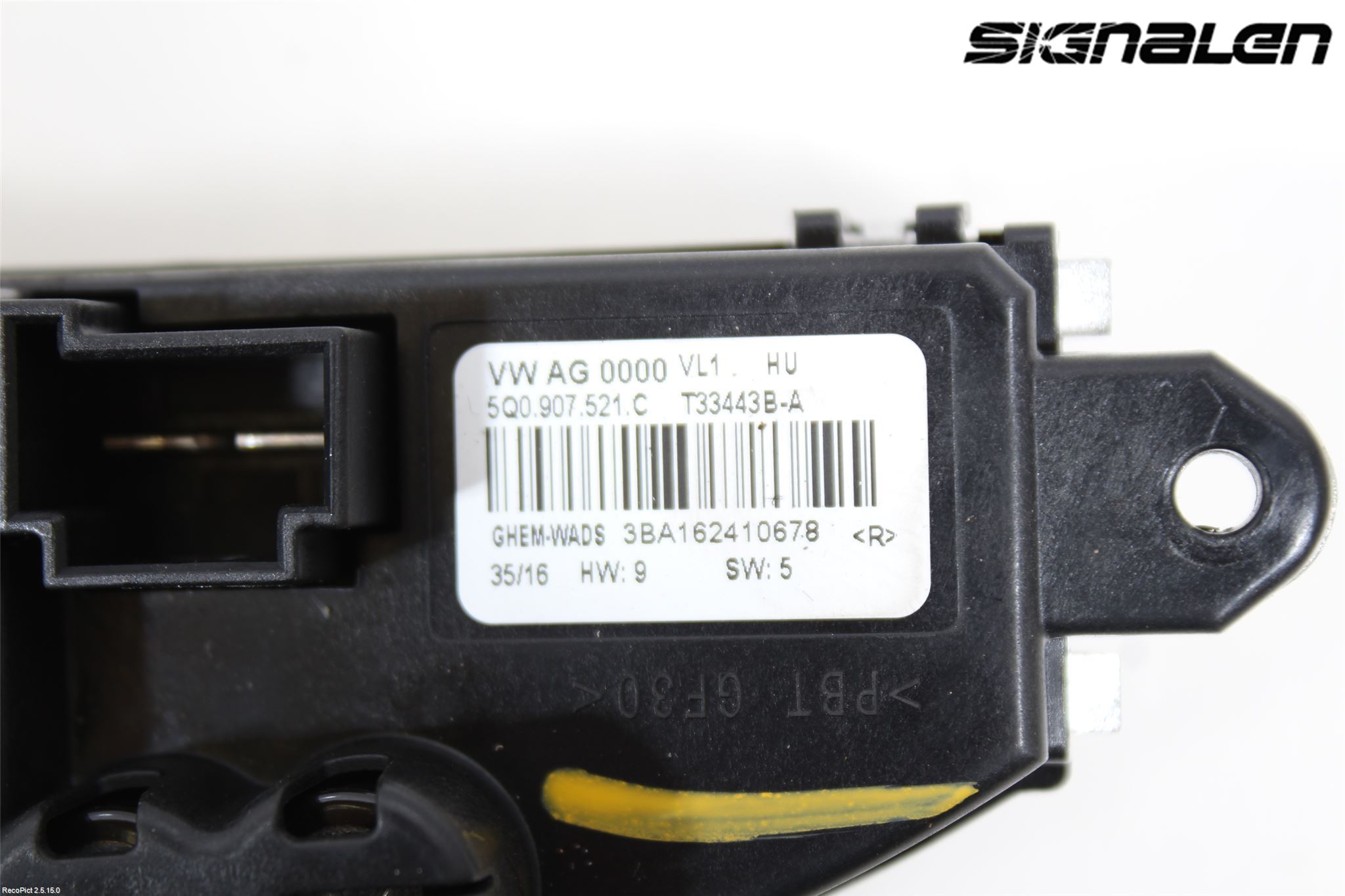 Volkswagen VW GOLF / E-GOLF VII 13-20 Varmeapparat Viftemotstand