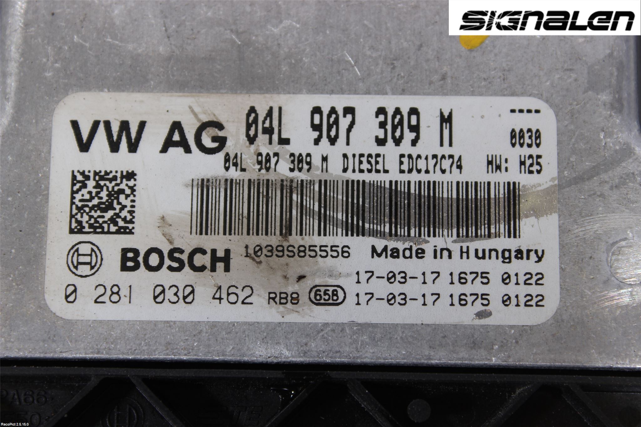 Volkswagen VW PASSAT 15-19 Styreenhet Innsprøytning