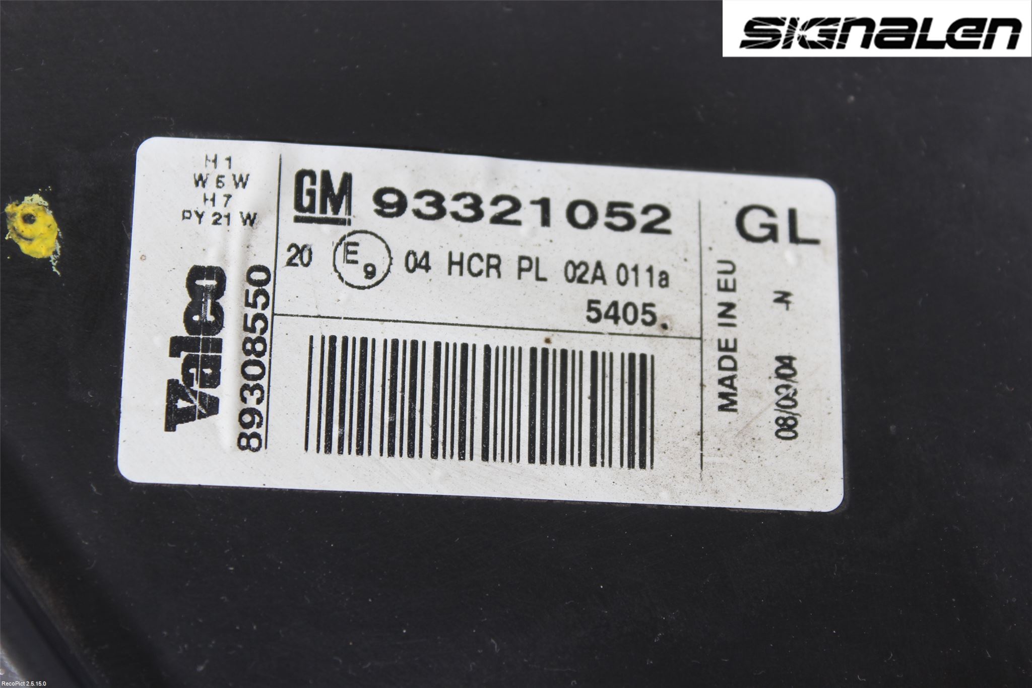 Opel MERIVA A   03-10 Frontlykt Venstre