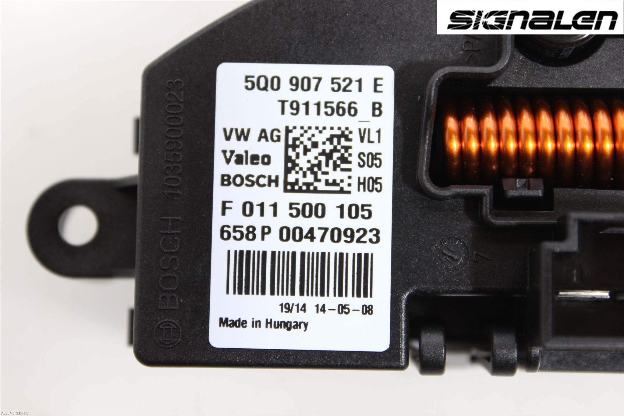 Volkswagen VW GOLF SPORTSVAN 15-20 Varmeapparat Viftemotstand