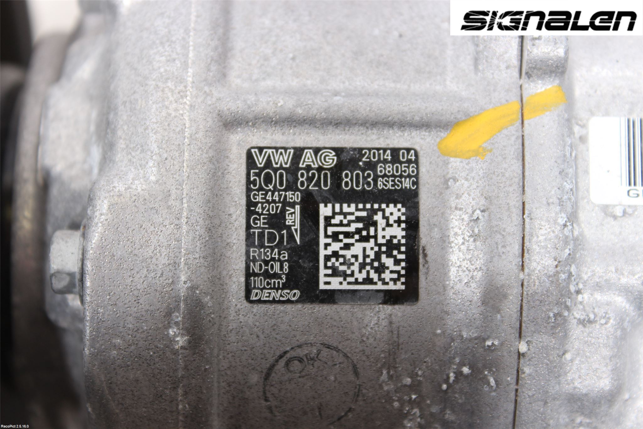 Volkswagen VW GOLF SPORTSVAN 15-20 Varme Ac Kompressor