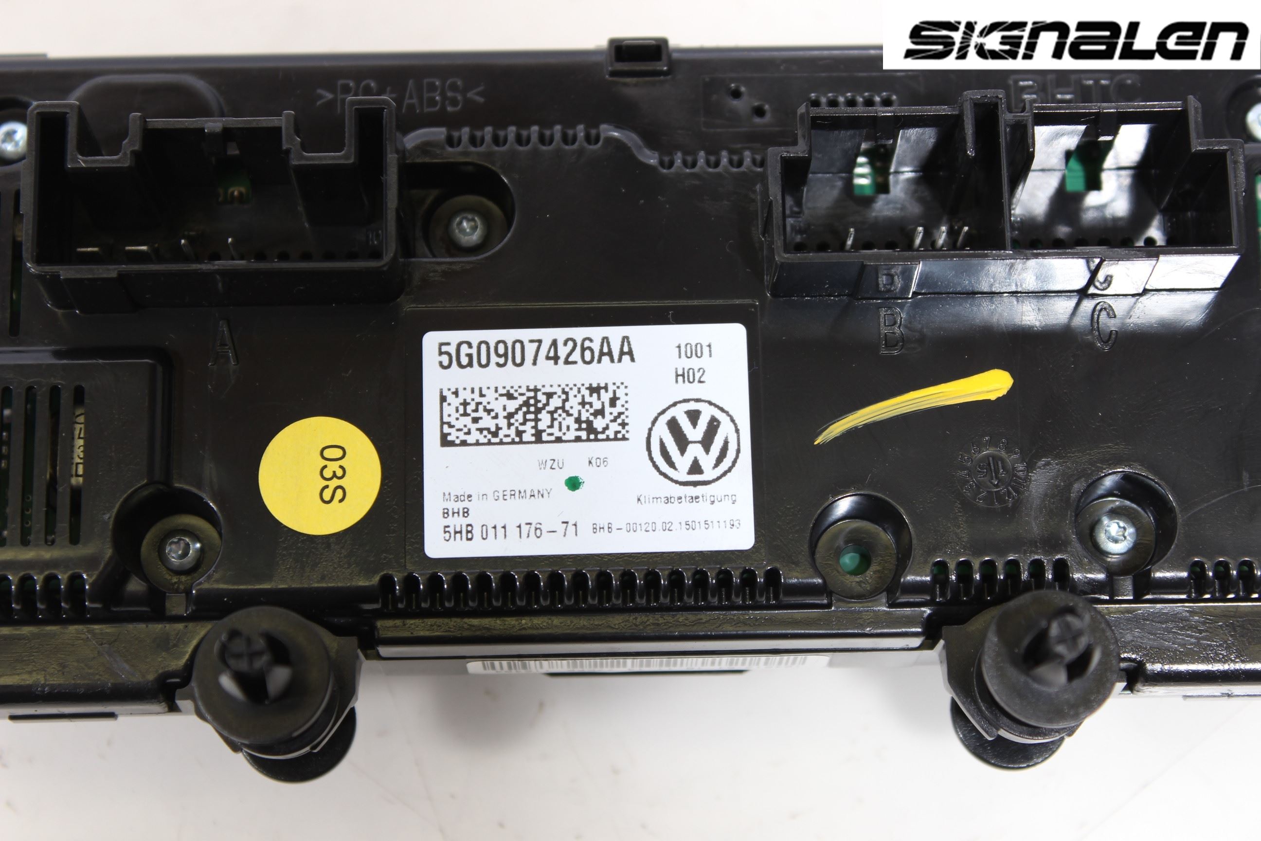 Volkswagen VW GOLF / E-GOLF VII 13-20 Varme Ac Betjening-Display
