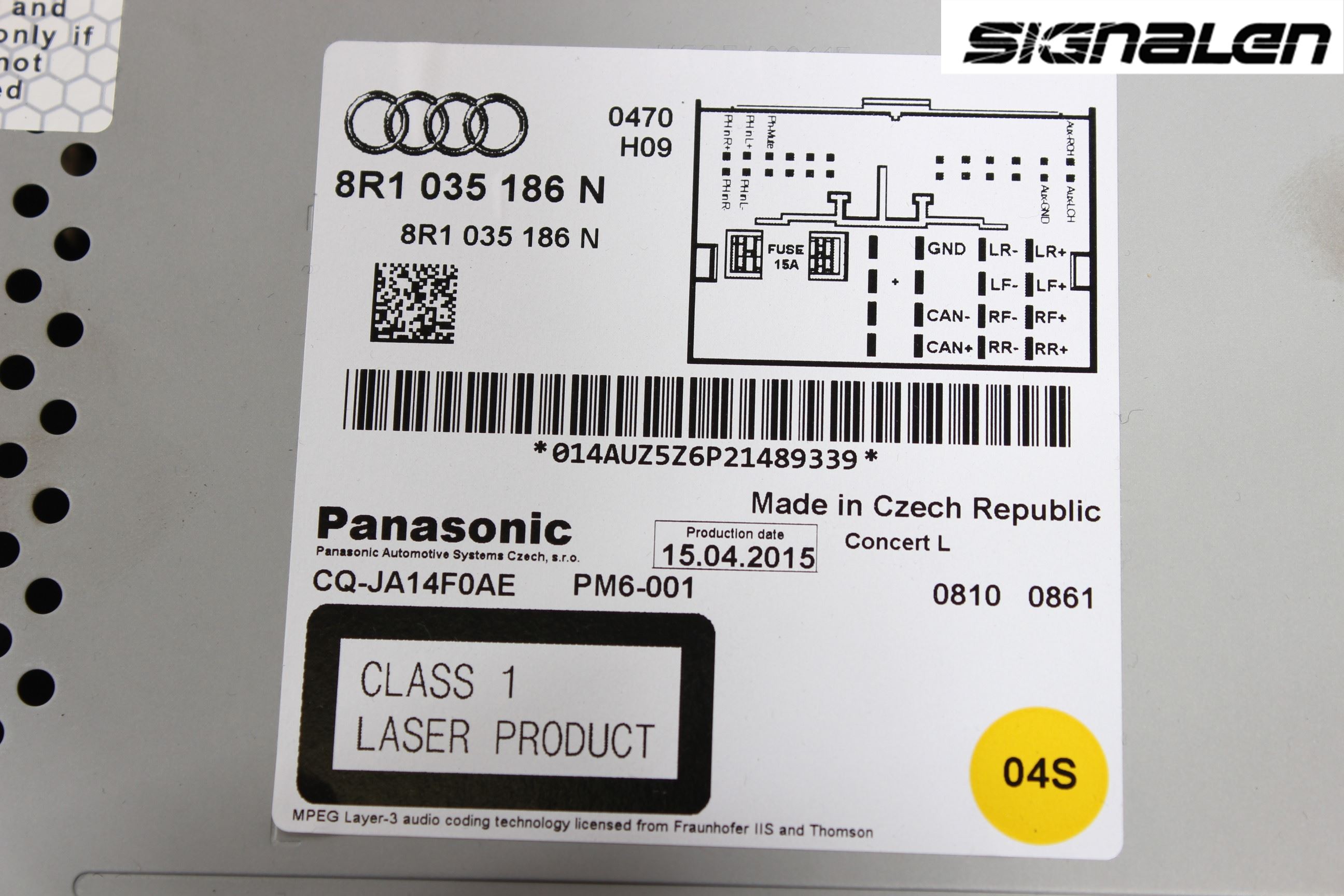 Audi Q5 09-16 Stereo Radio