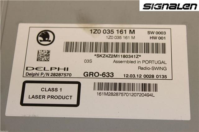 Skoda YETI Stereo Radio