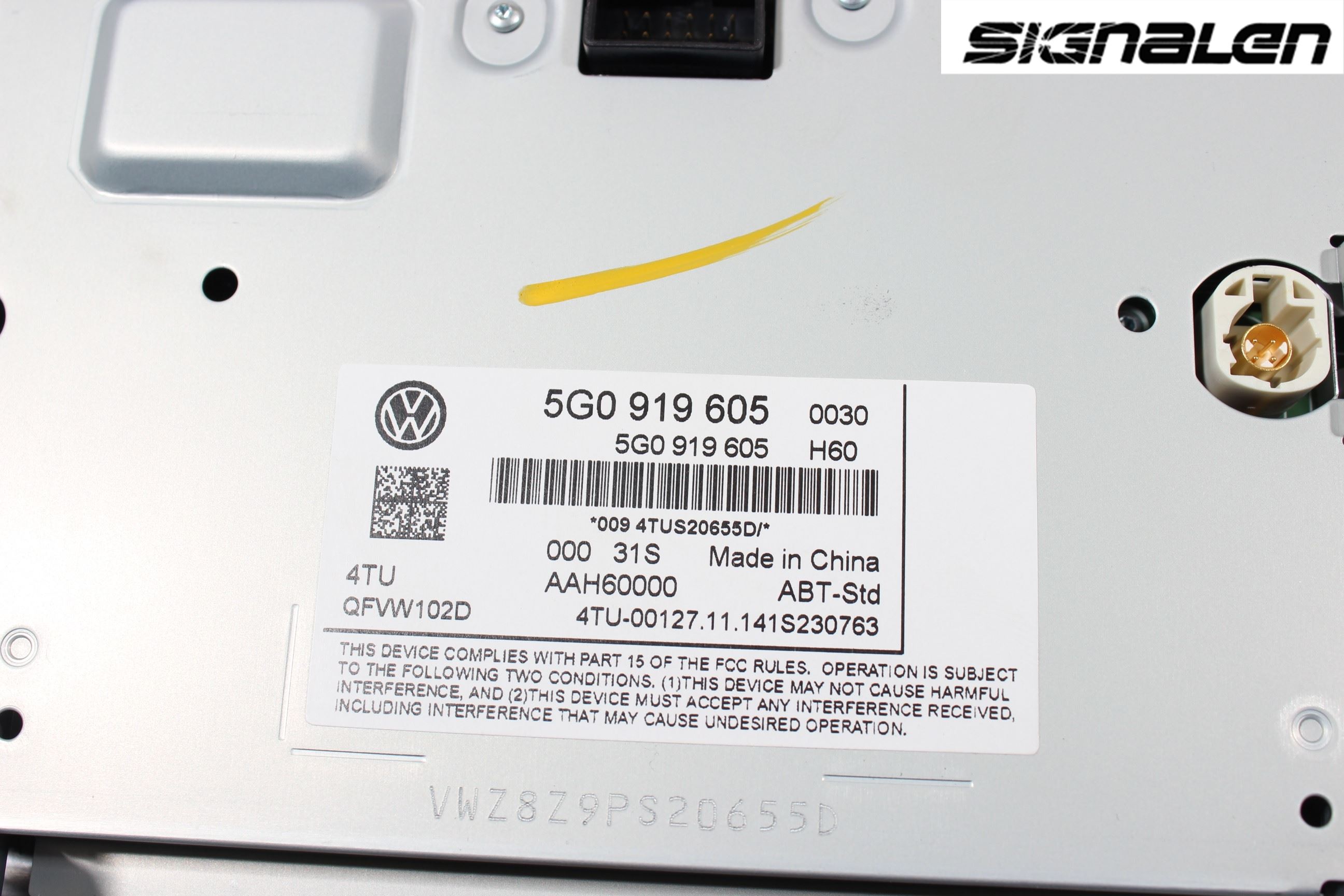 Volkswagen VW GOLF / E-GOLF VII 13-20 Multifunktionsdisplay