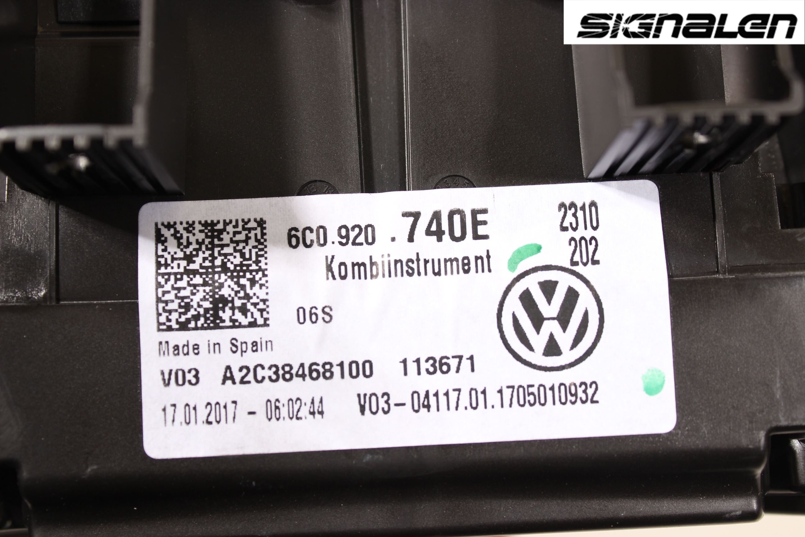 Volkswagen VW POLO 10-17 Instr Kombinert