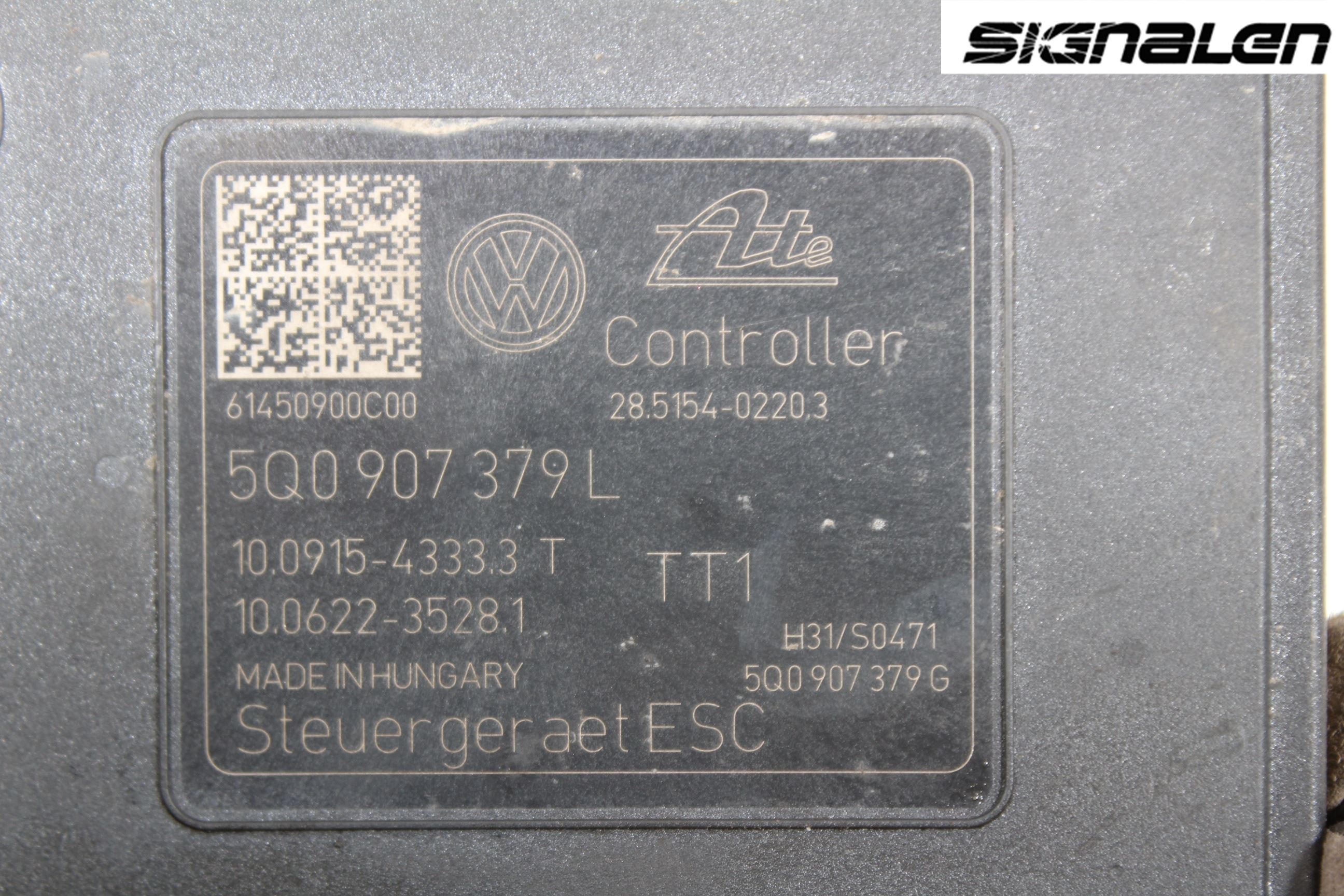Volkswagen VW GOLF / E-GOLF VII 13-20 Abs Hydraulikkaggregat