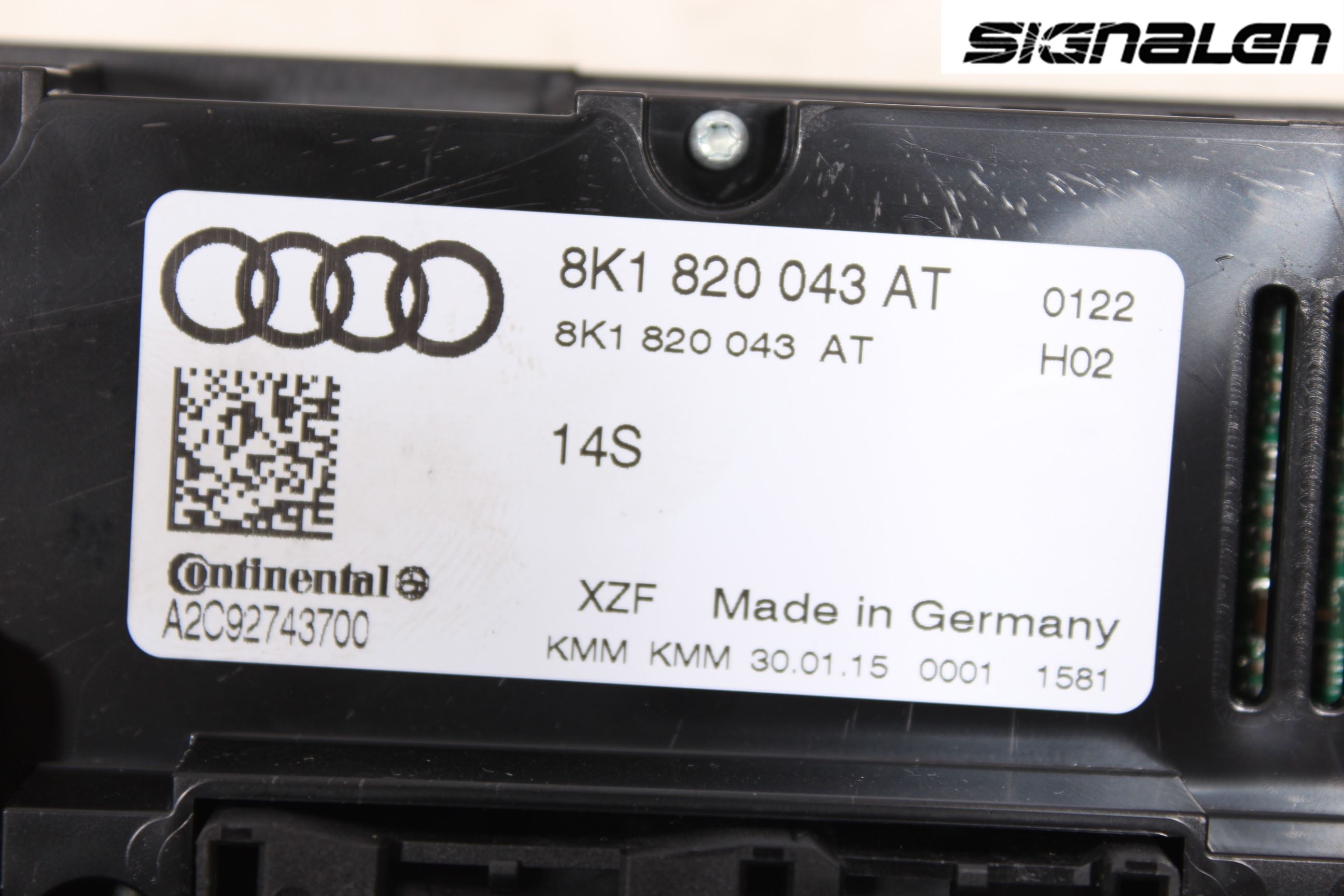 Audi A4 12-15 Varme Ac Betjening-Display