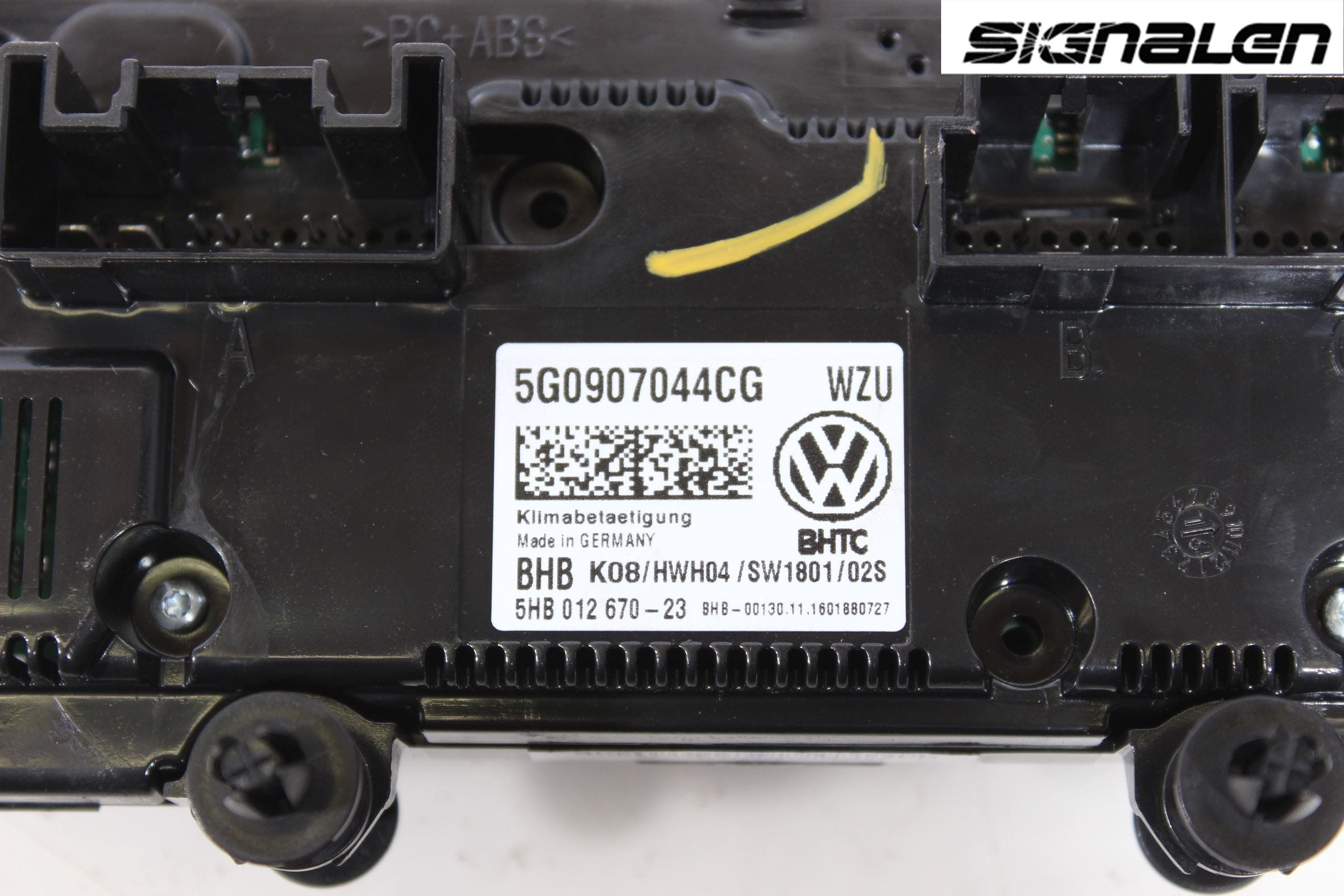 Volkswagen VW GOLF / E-GOLF VII 13-20 Varme Ac Betjening-Display