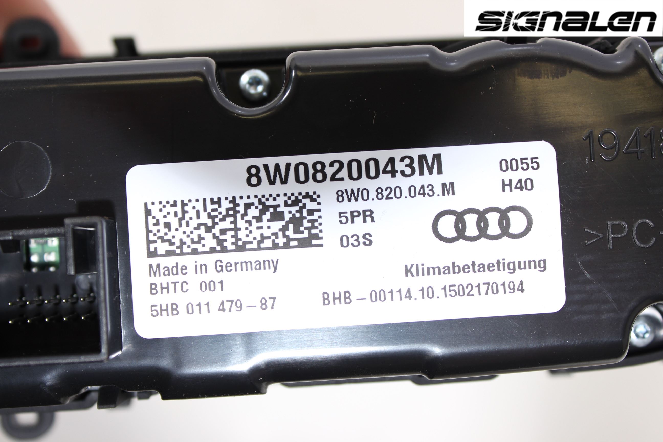 Audi A4/S4 B9 16-19 Varme Ac Betjening-Display