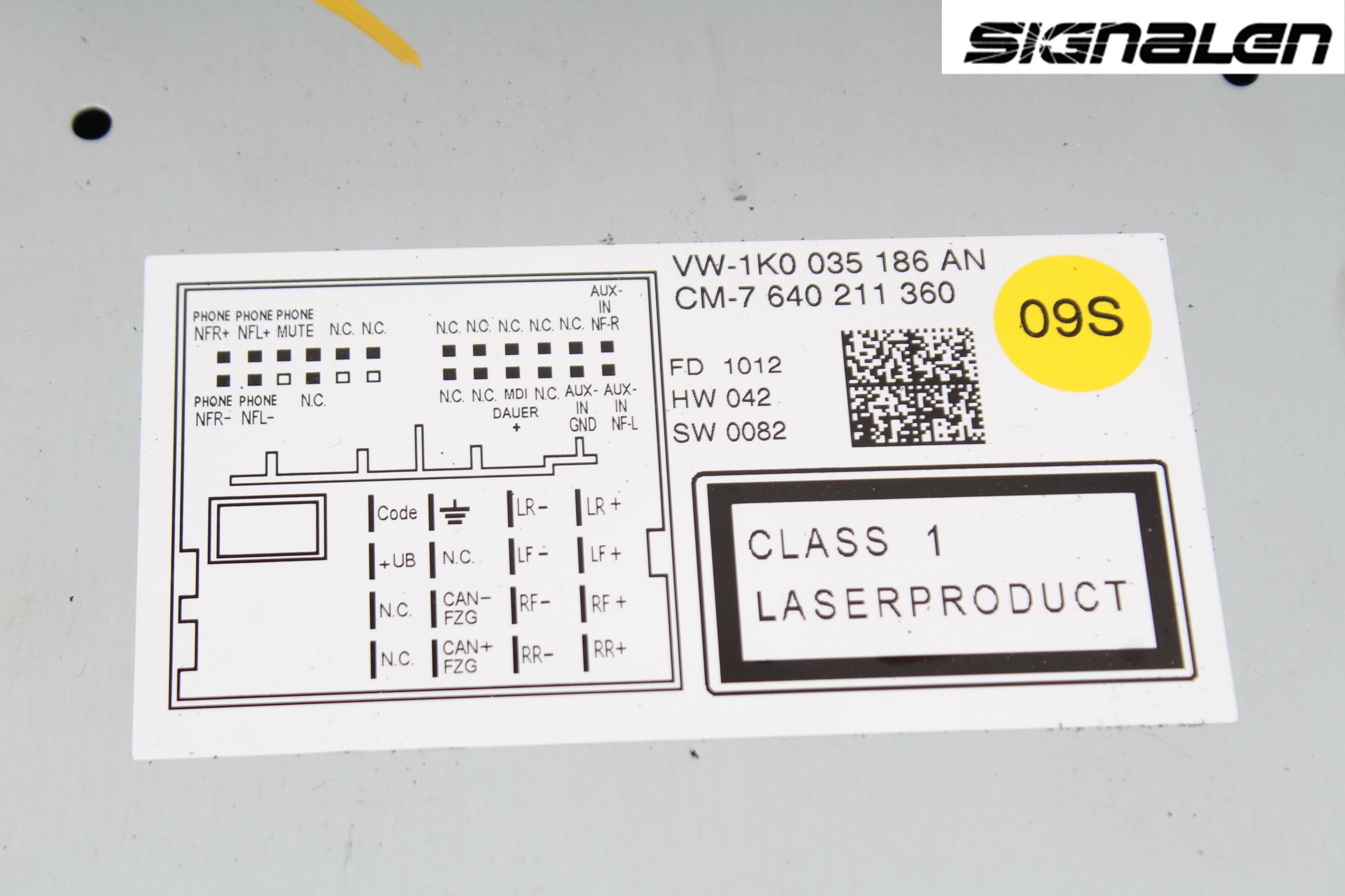Volkswagen VW GOLF VI 09-13 Stereo Radio