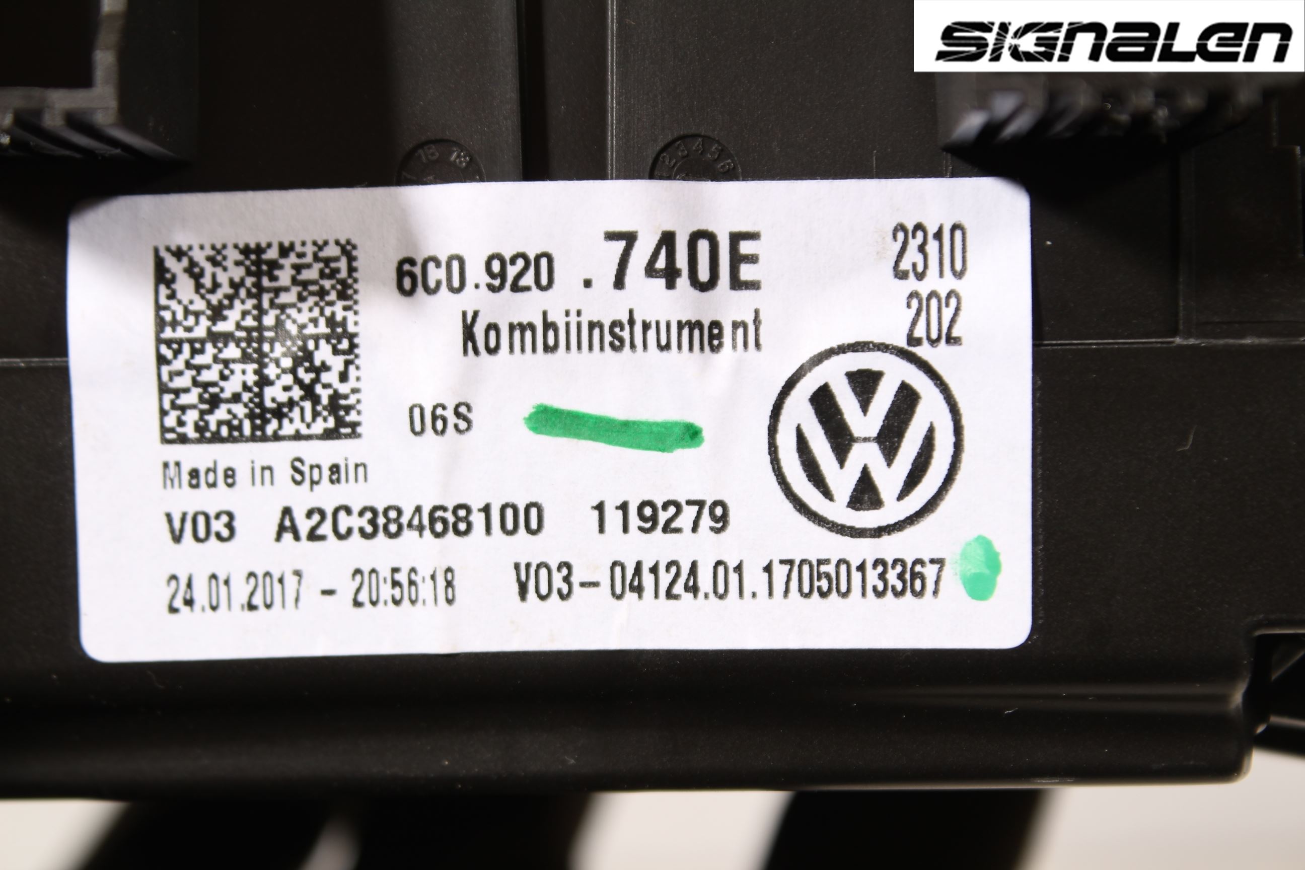 Volkswagen VW POLO 10-17 Instr Kombinert